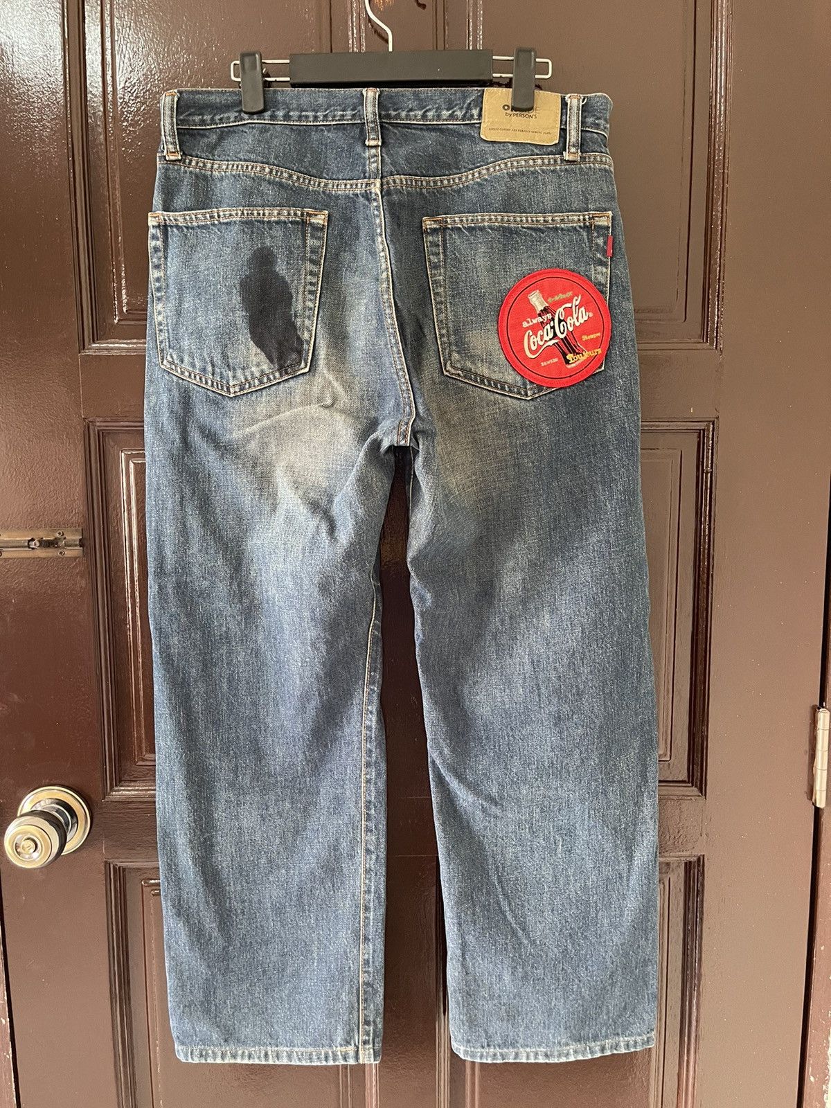 Japanese Brand × Vintage Coca Cola Patches💥 Onside by Person Distress Denim Size US 33 - 2 Thumbnail