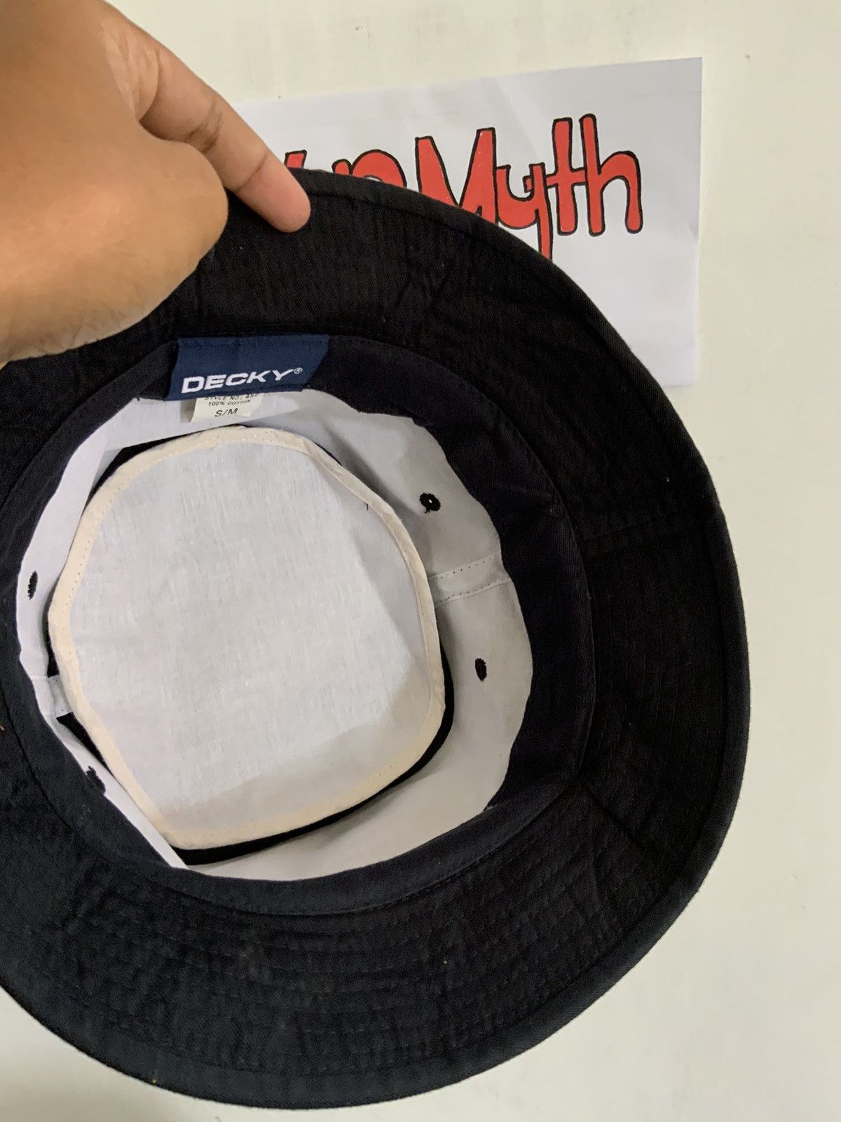 Decky Decky Plain Black Cotton Bucket Hat Size ONE SIZE - 7 Thumbnail