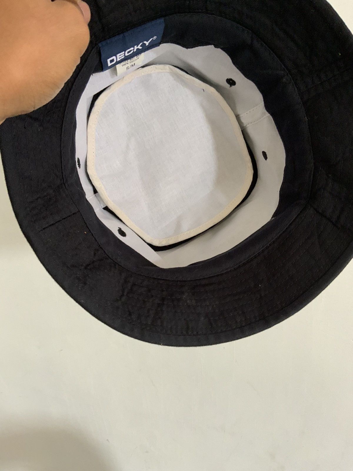 Decky Decky Plain Black Cotton Bucket Hat Size ONE SIZE - 8 Thumbnail