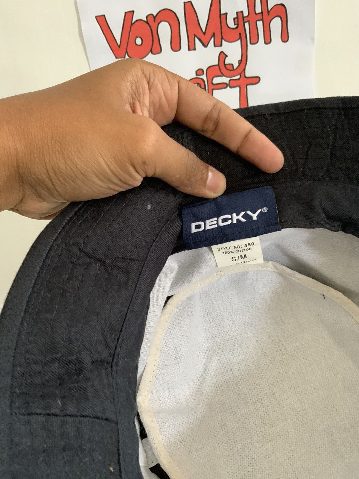 Decky Decky Plain Black Cotton Bucket Hat Size ONE SIZE - 10 Thumbnail