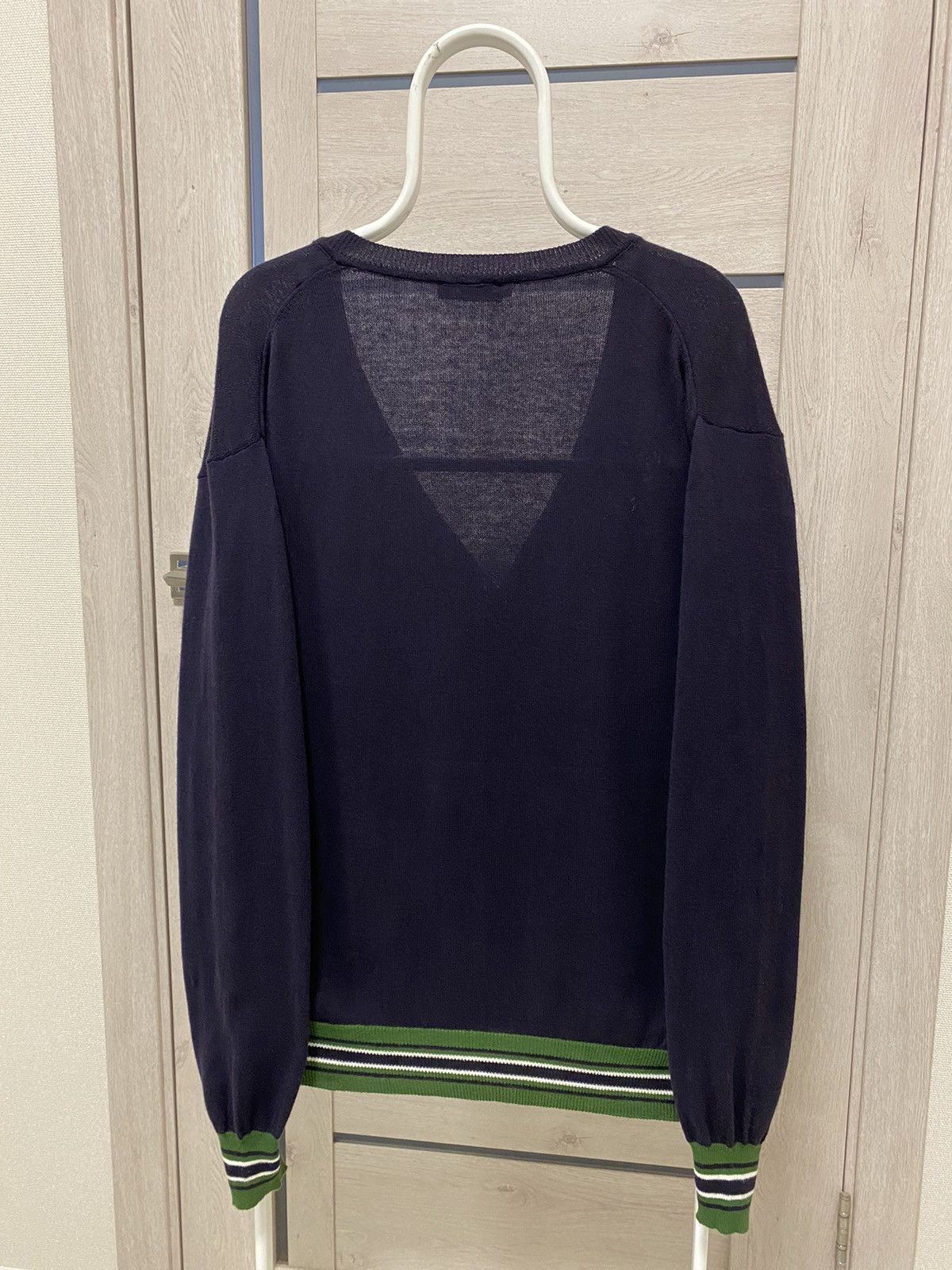 Dsquared2 × Vintage D2 Dsquared2 Vintage Made in Italy Green Stripped Cardigan Size US XL / EU 56 / 4 - 8 Thumbnail