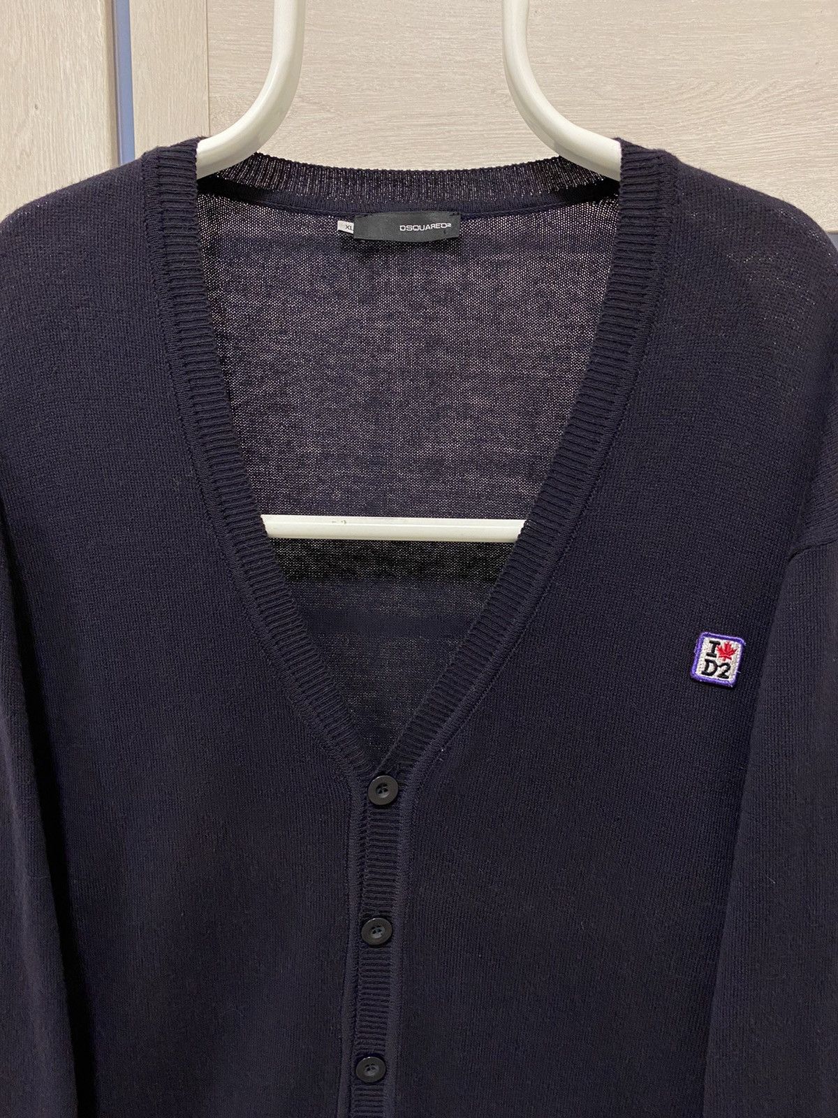 Dsquared2 × Vintage D2 Dsquared2 Vintage Made in Italy Green Stripped Cardigan Size US XL / EU 56 / 4 - 3 Thumbnail