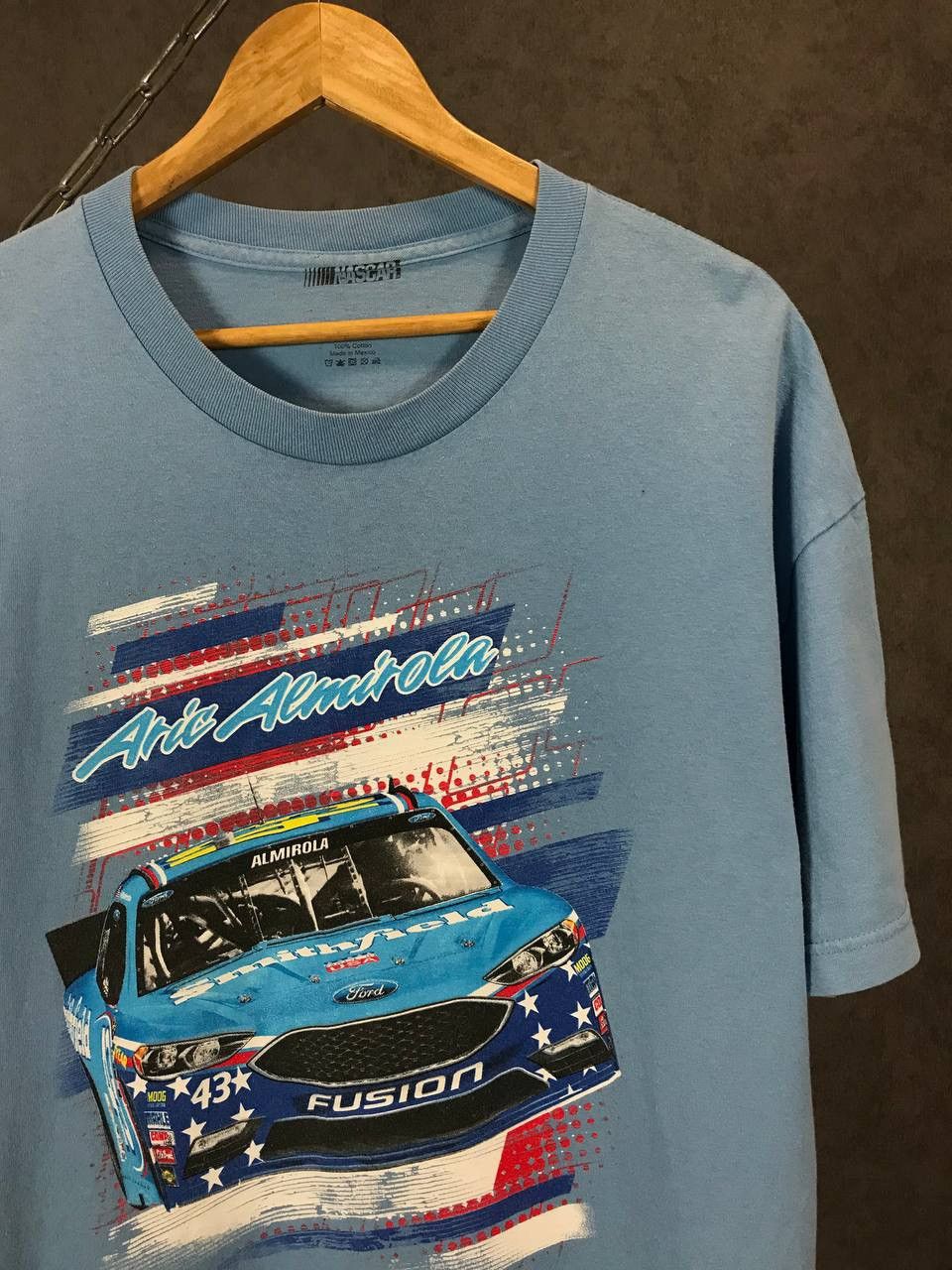 Ford × NASCAR NASCAR Aric Almirola Ford racing vintage overprinted tee Size US XL / EU 56 / 4 - 2 Thumbnail