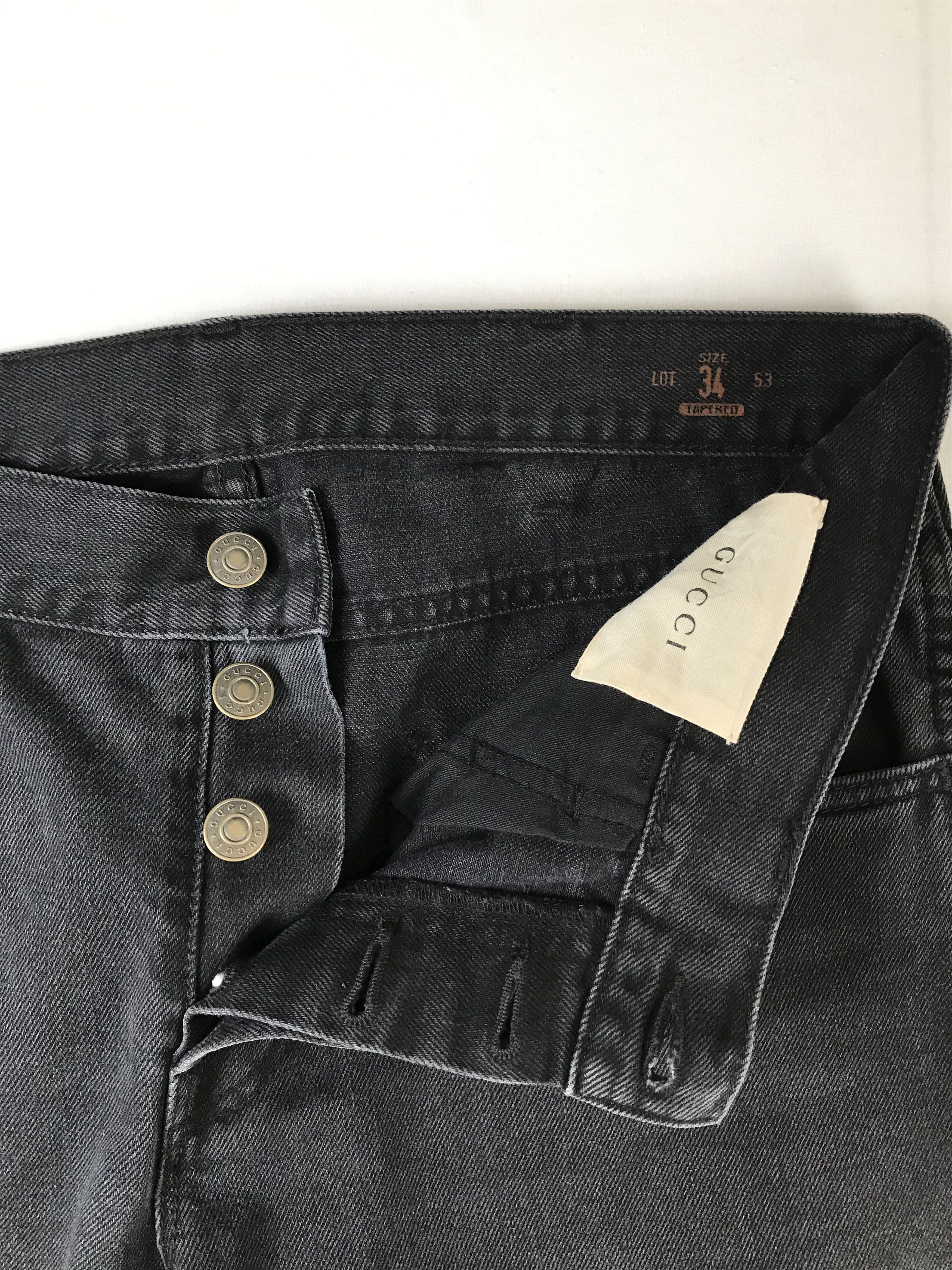 Gucci Gucci Black Jeans With Puma Embroidery Size US 34 / EU 50 - 7 Thumbnail