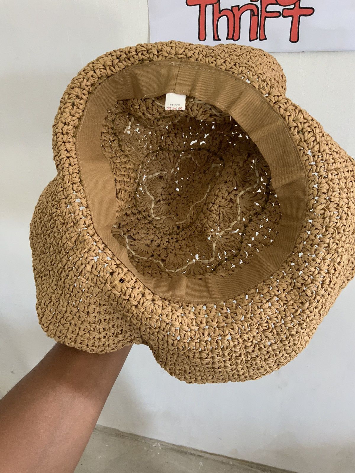 Vintage Paper Straw Outdoor Bucket Hat Size ONE SIZE - 12 Thumbnail