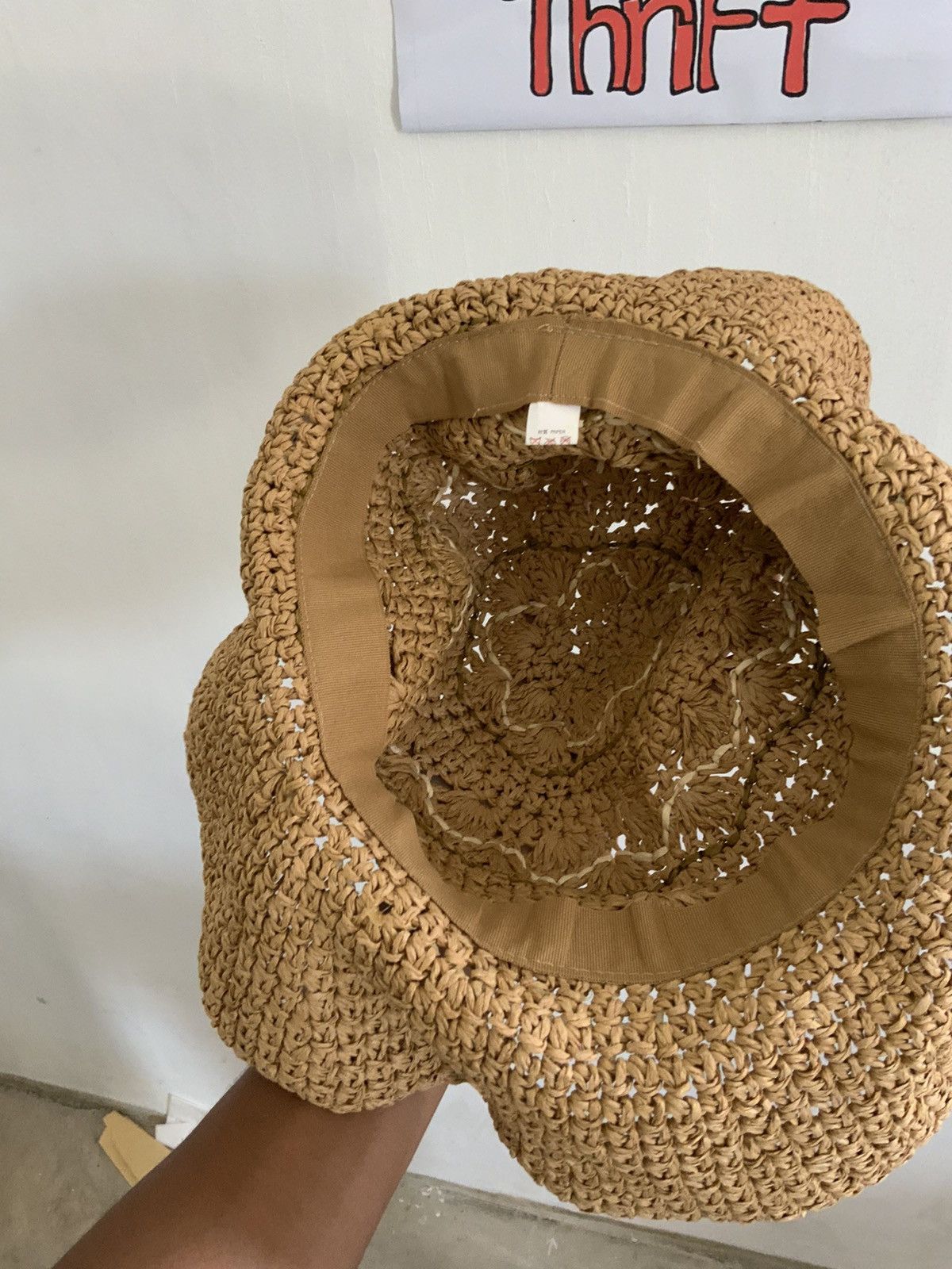 Vintage Paper Straw Outdoor Bucket Hat Size ONE SIZE - 11 Thumbnail