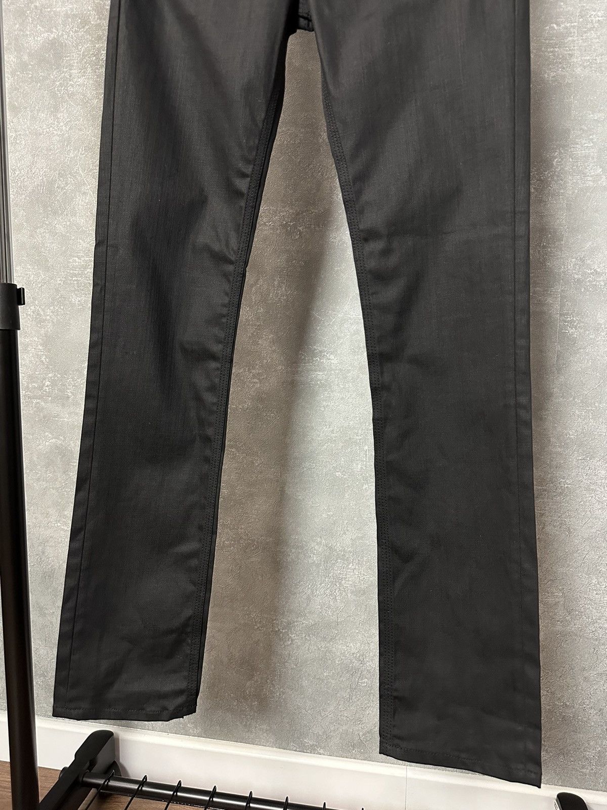 DENHAM × Designer Denham Black Waister High Fit Wax Cotton Women’s Pants Size 26" / US 2 / IT 38 - 3 Thumbnail