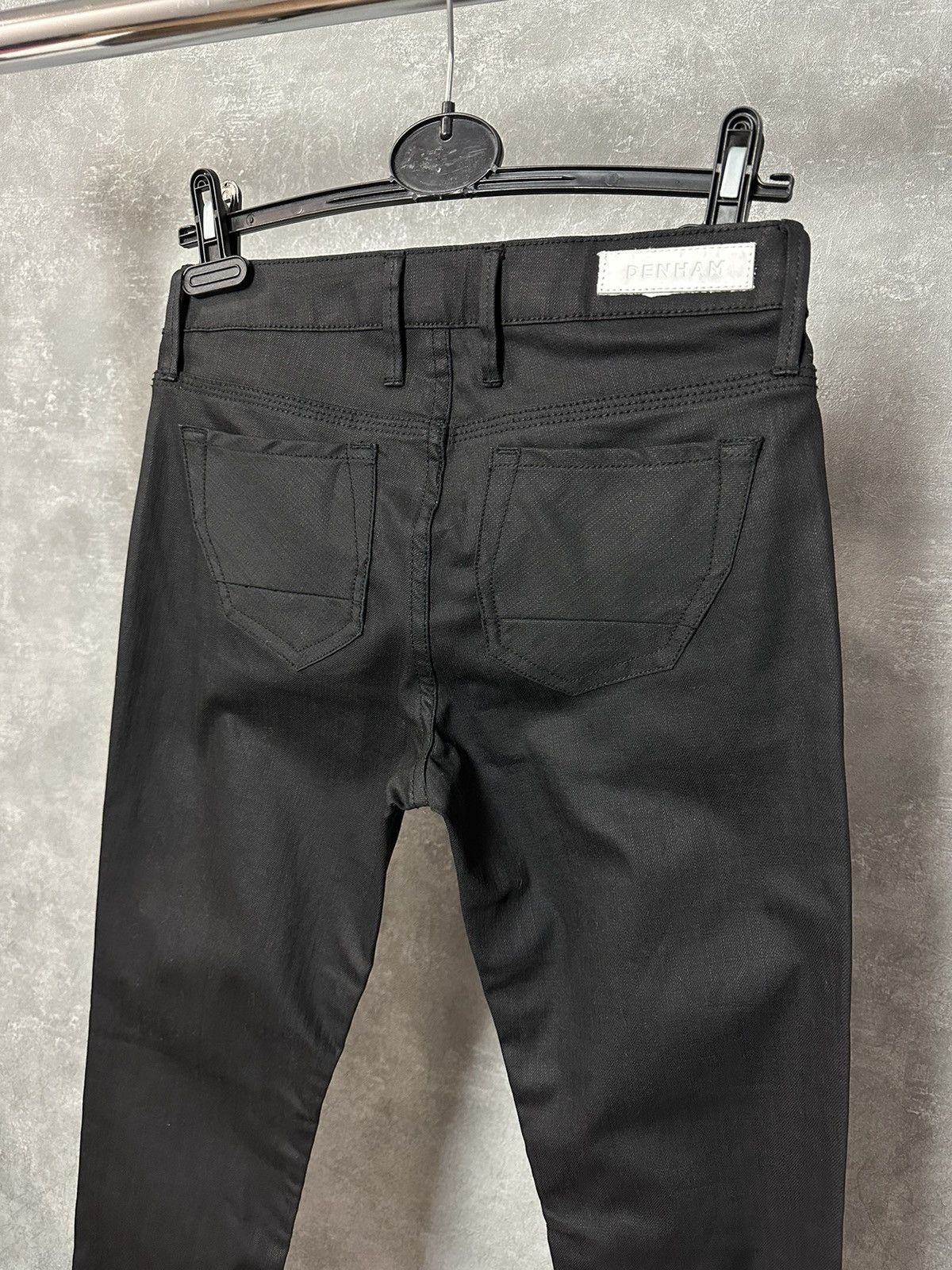 DENHAM × Designer Denham Black Waister High Fit Wax Cotton Women’s Pants Size 26" / US 2 / IT 38 - 7 Thumbnail