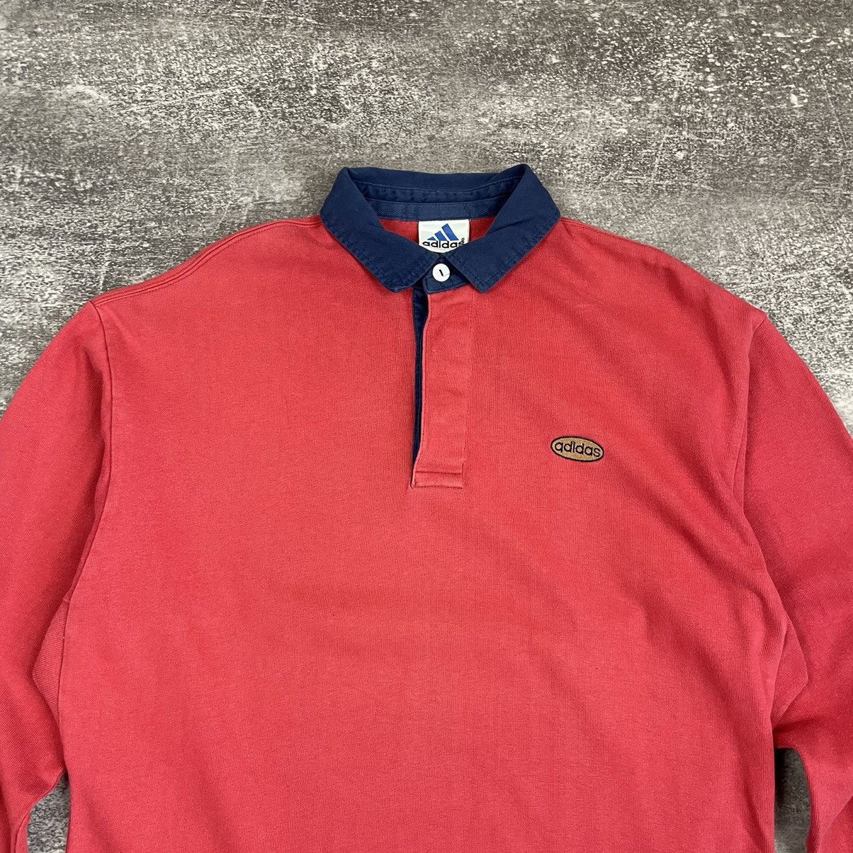Adidas Vintage Adidas Rugby Long Sleeve T Shirt Size US XL / EU 56 / 4 - 2 Thumbnail
