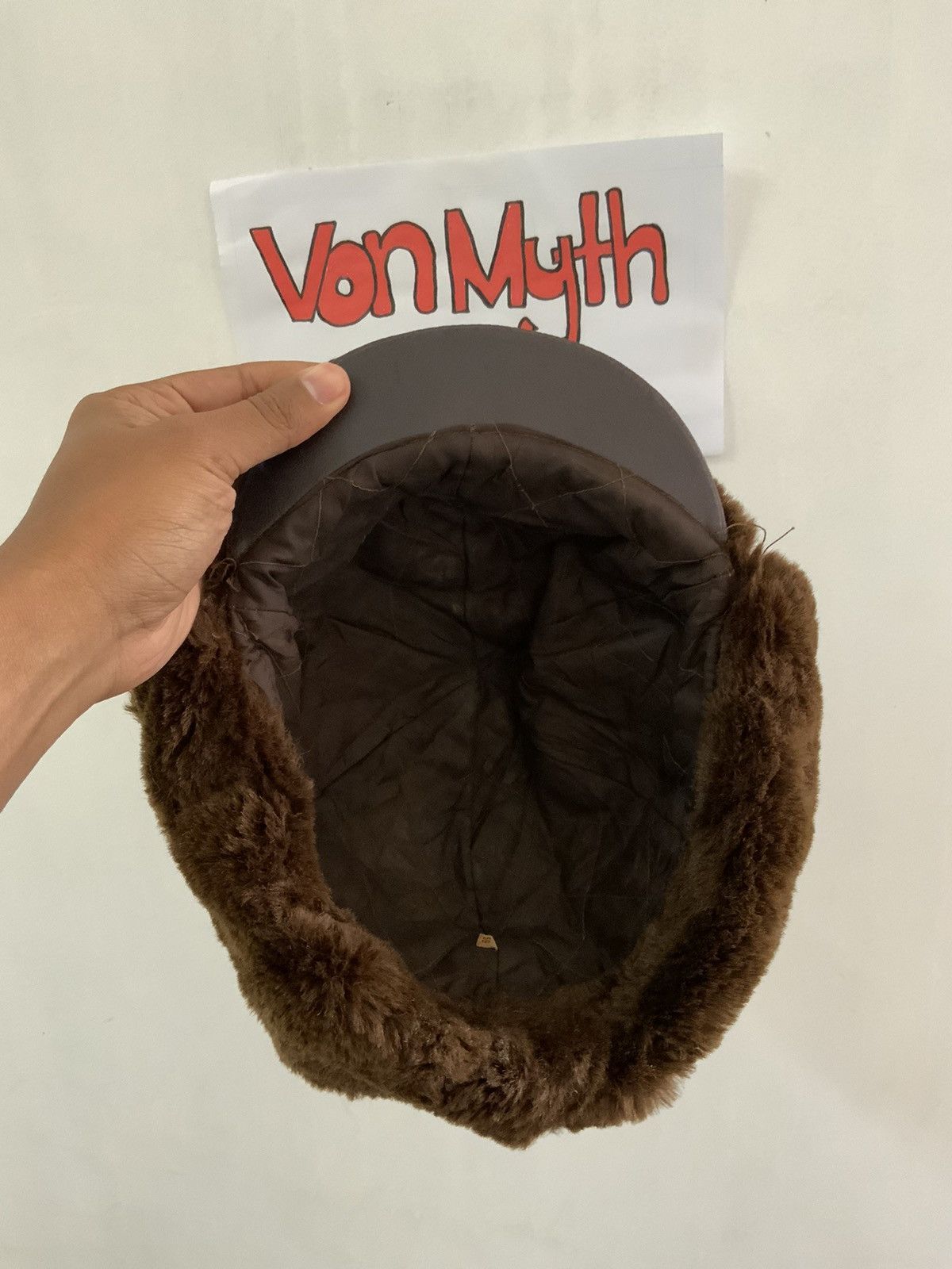 Vintage Vintage A2 Flyers Leather Fur Trooper Hat Size ONE SIZE - 10 Thumbnail
