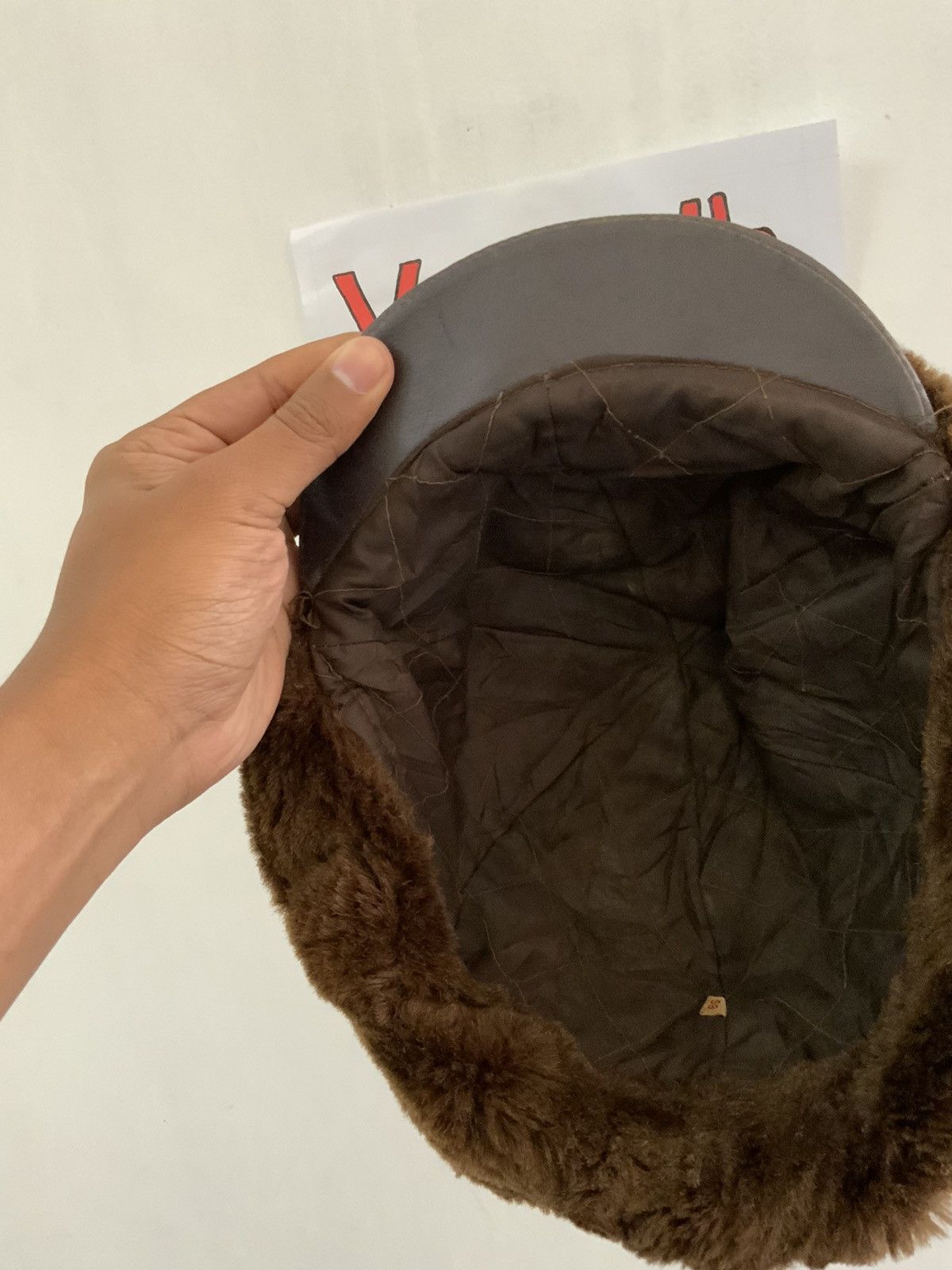 Vintage Vintage A2 Flyers Leather Fur Trooper Hat Size ONE SIZE - 13 Thumbnail