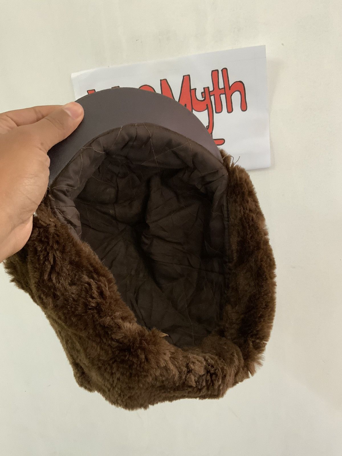 Vintage Vintage A2 Flyers Leather Fur Trooper Hat Size ONE SIZE - 11 Thumbnail
