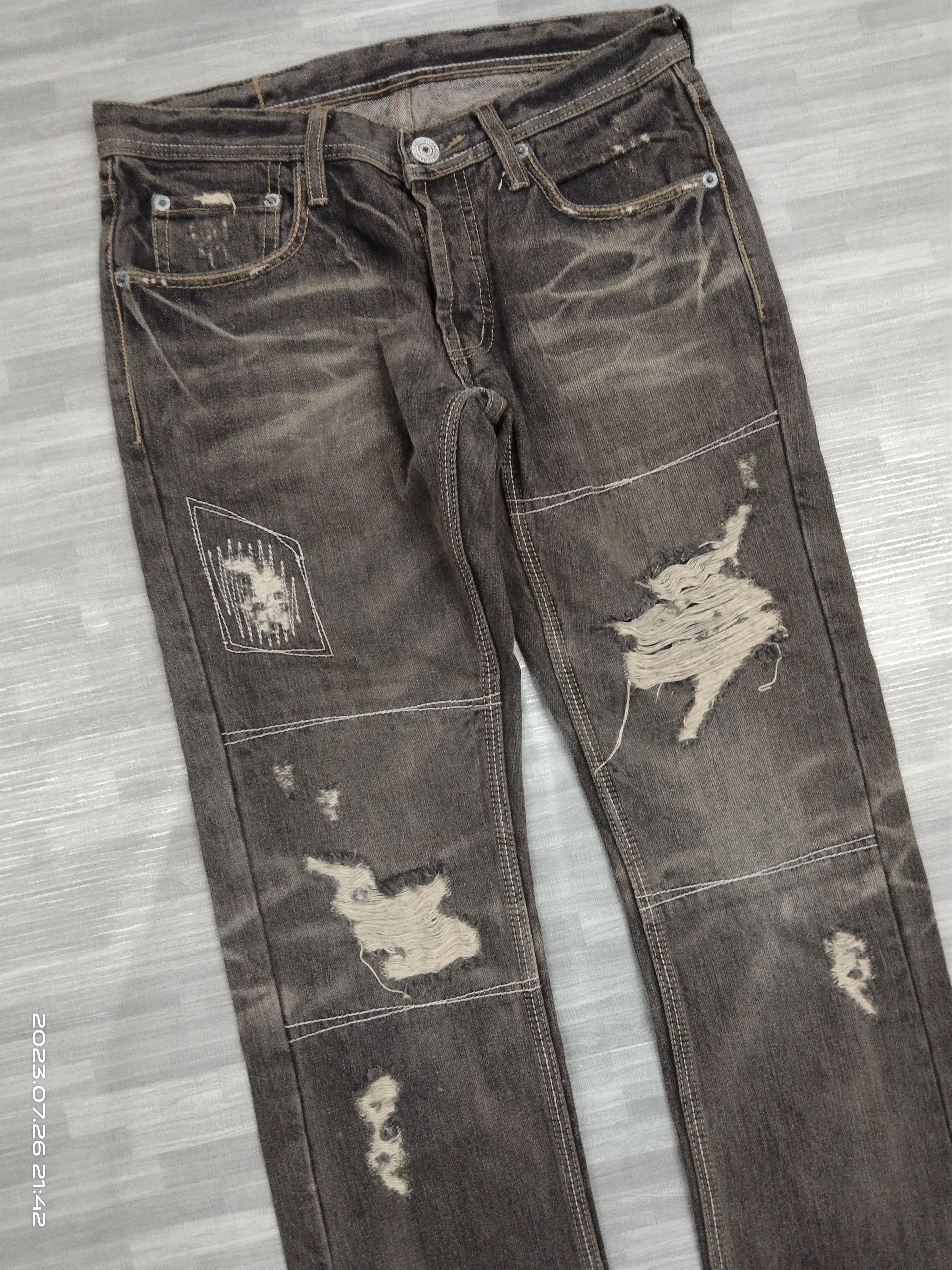 The Difference SiCK PACTHWORK DIFFERENCE RUPERT DENIM PANTS Size US 29 - 6 Thumbnail