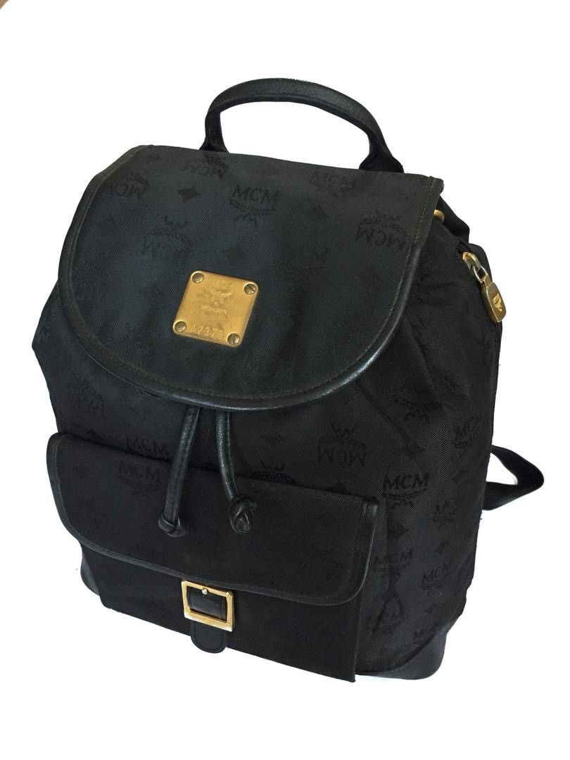MCM visetos nylon drawsting backpack