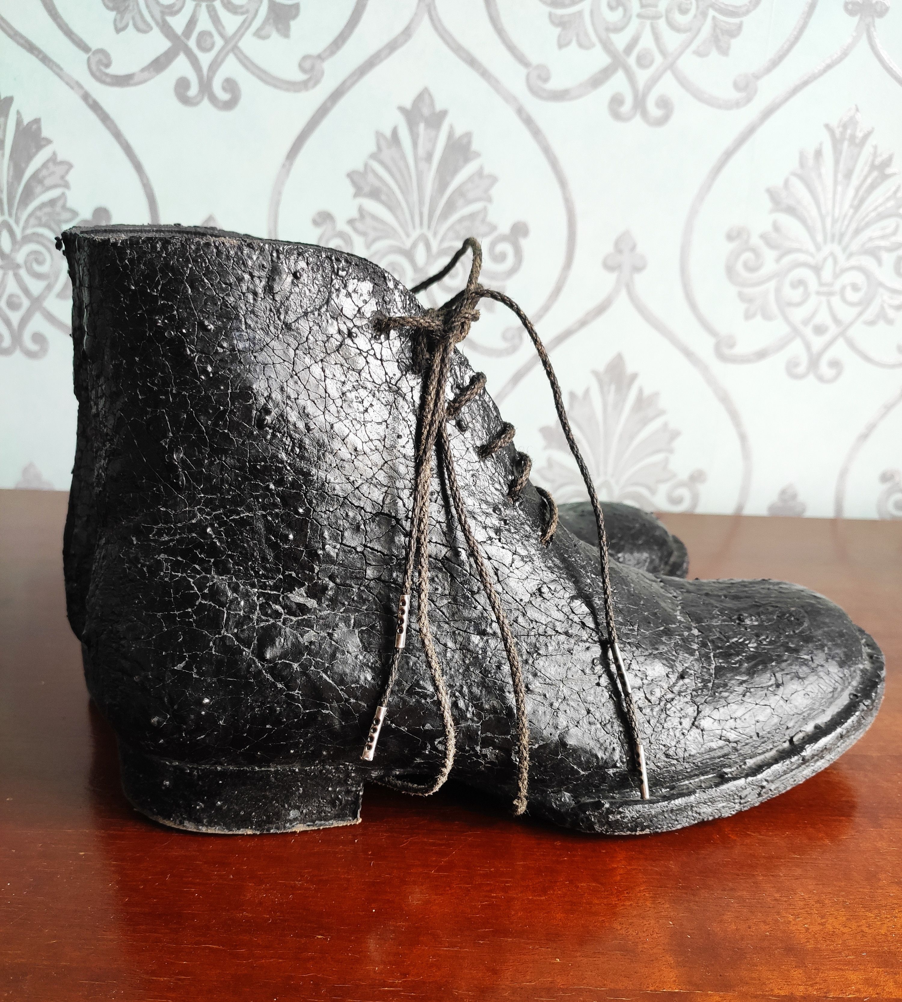 Barny Nakhle Coated crack leather boots.Like Carol Christian Poell Size US 6 / EU 39 - 7 Thumbnail
