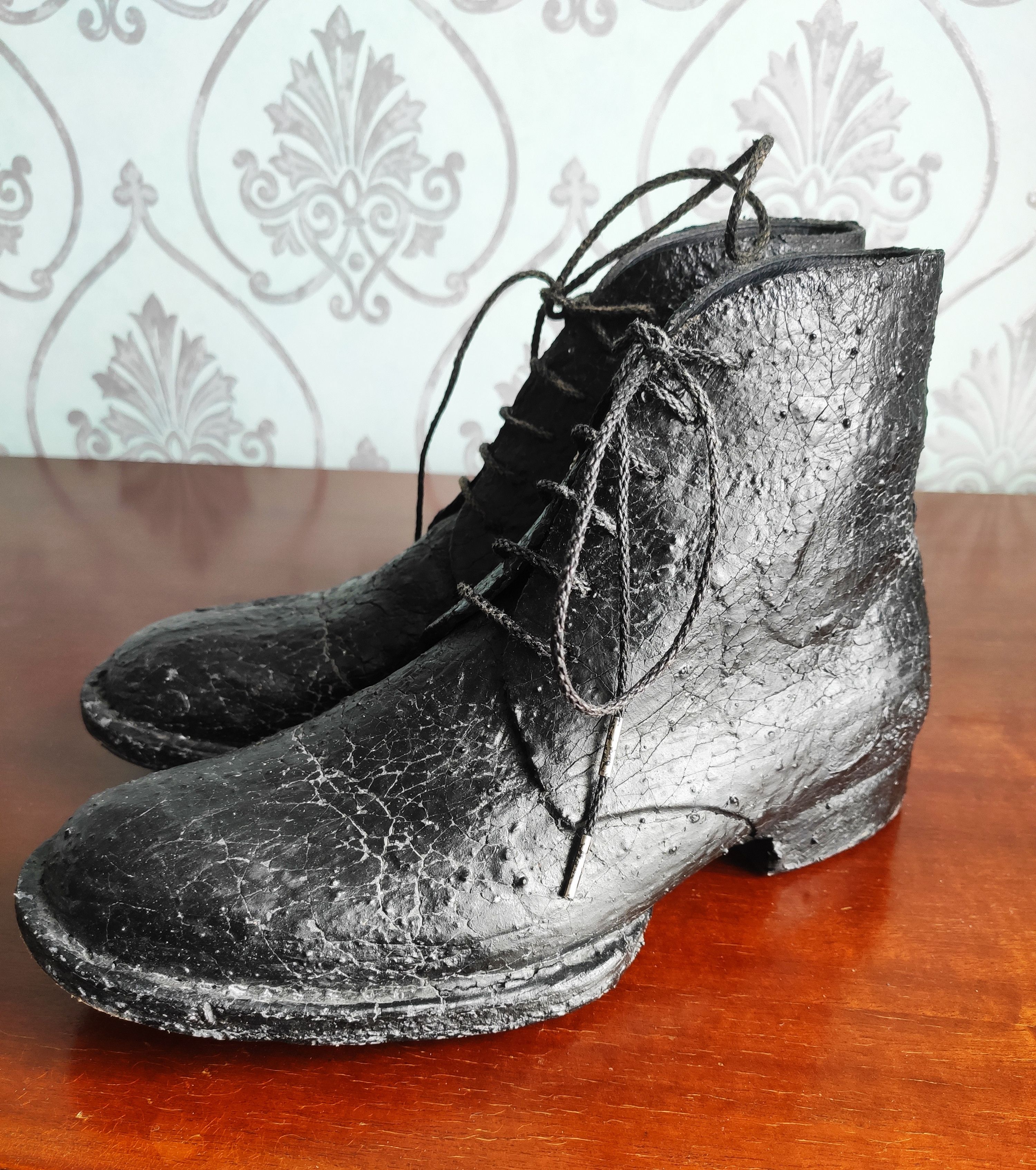 Barny Nakhle Coated crack leather boots.Like Carol Christian Poell Size US 6 / EU 39 - 1 Thumbnail