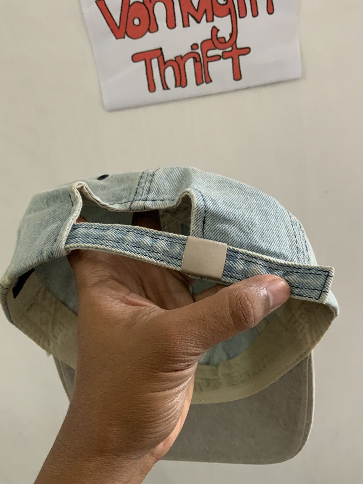 Denime Vintage Millitage Denim Hat Size ONE SIZE - 14 Thumbnail