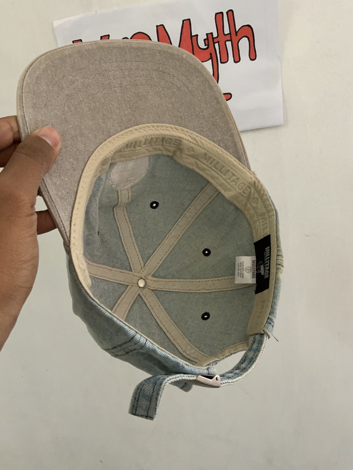 Denime Vintage Millitage Denim Hat Size ONE SIZE - 10 Thumbnail