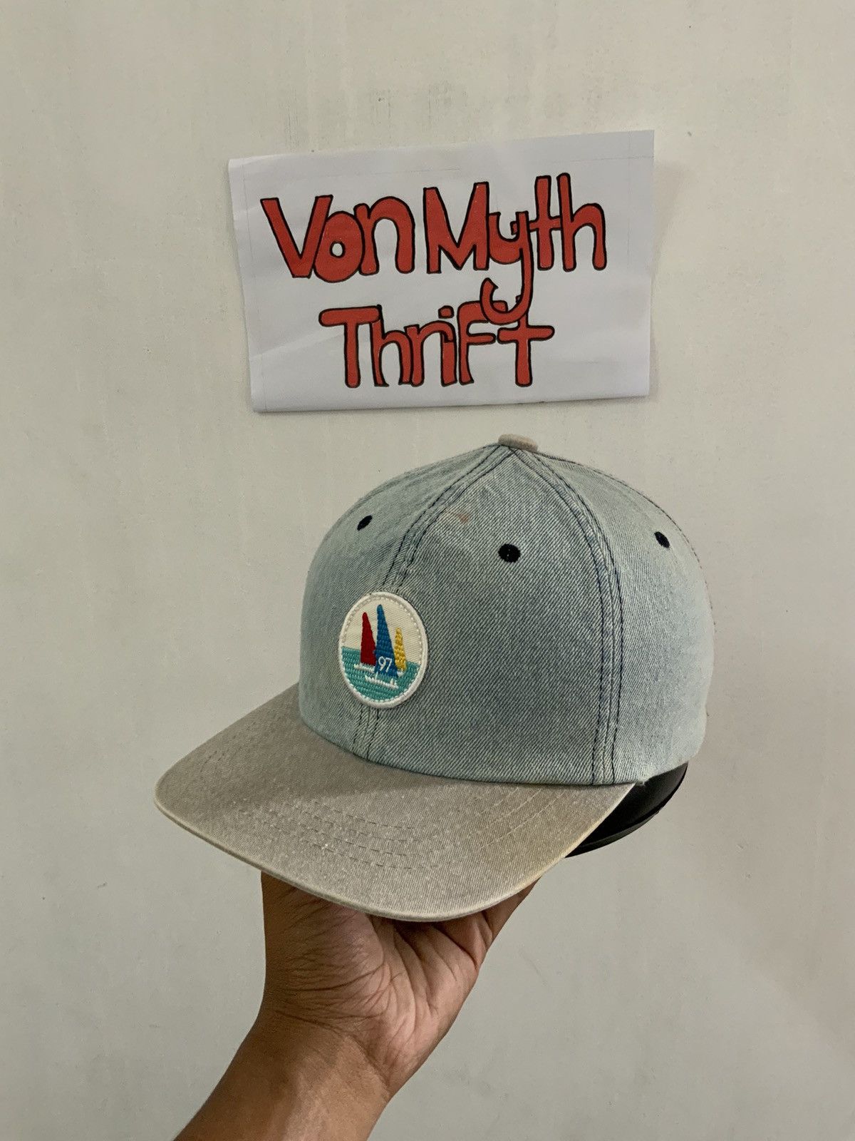 Denime Vintage Millitage Denim Hat Size ONE SIZE - 1 Thumbnail