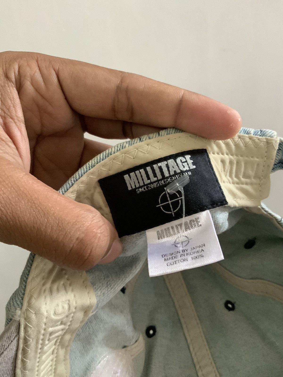 Denime Vintage Millitage Denim Hat Size ONE SIZE - 13 Thumbnail