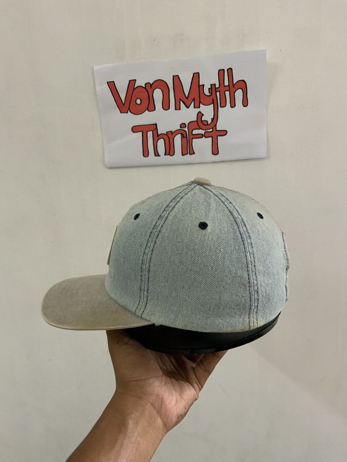 Denime Vintage Millitage Denim Hat Size ONE SIZE - 2 Thumbnail
