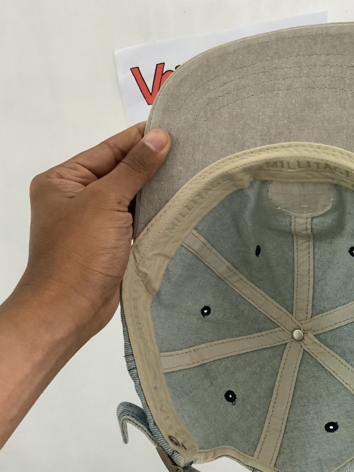Denime Vintage Millitage Denim Hat Size ONE SIZE - 12 Thumbnail