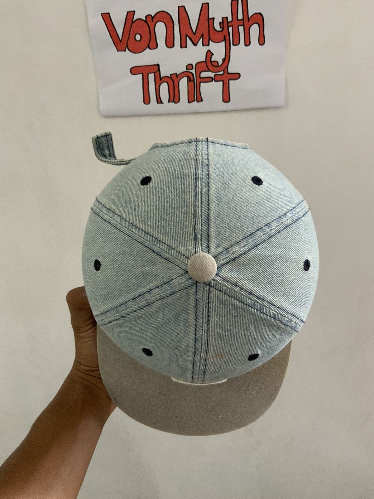 Denime Vintage Millitage Denim Hat Size ONE SIZE - 7 Thumbnail