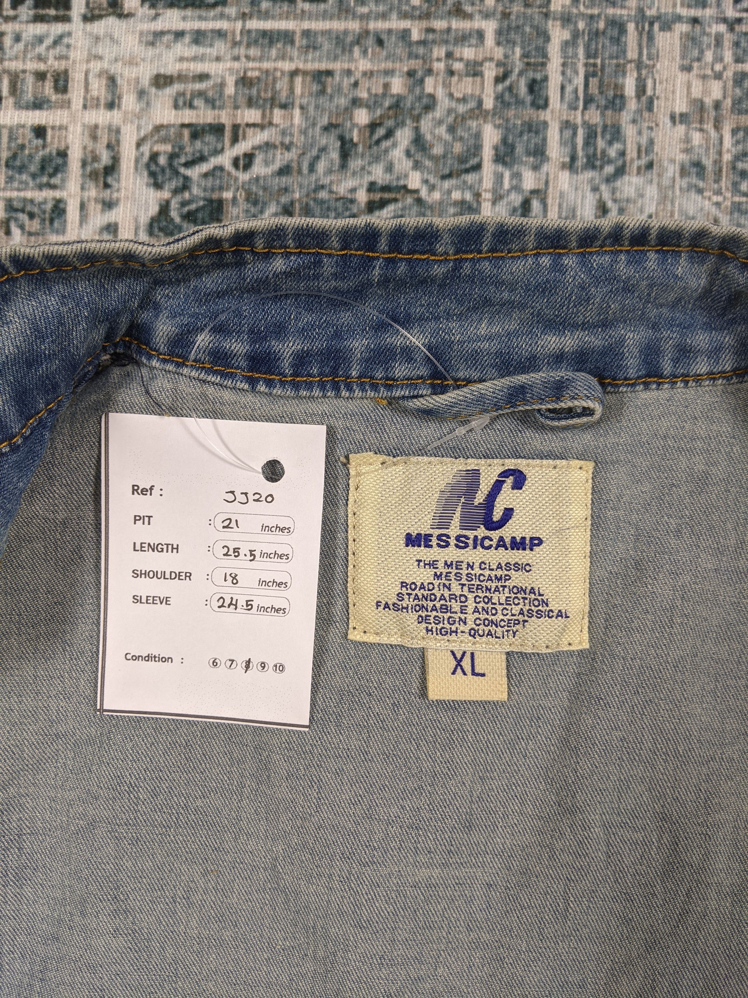 Japanese Brand × Vintage Japanase Brand Messicamp Work Wear Denim Jacket Size US XL / EU 56 / 4 - 8 Thumbnail