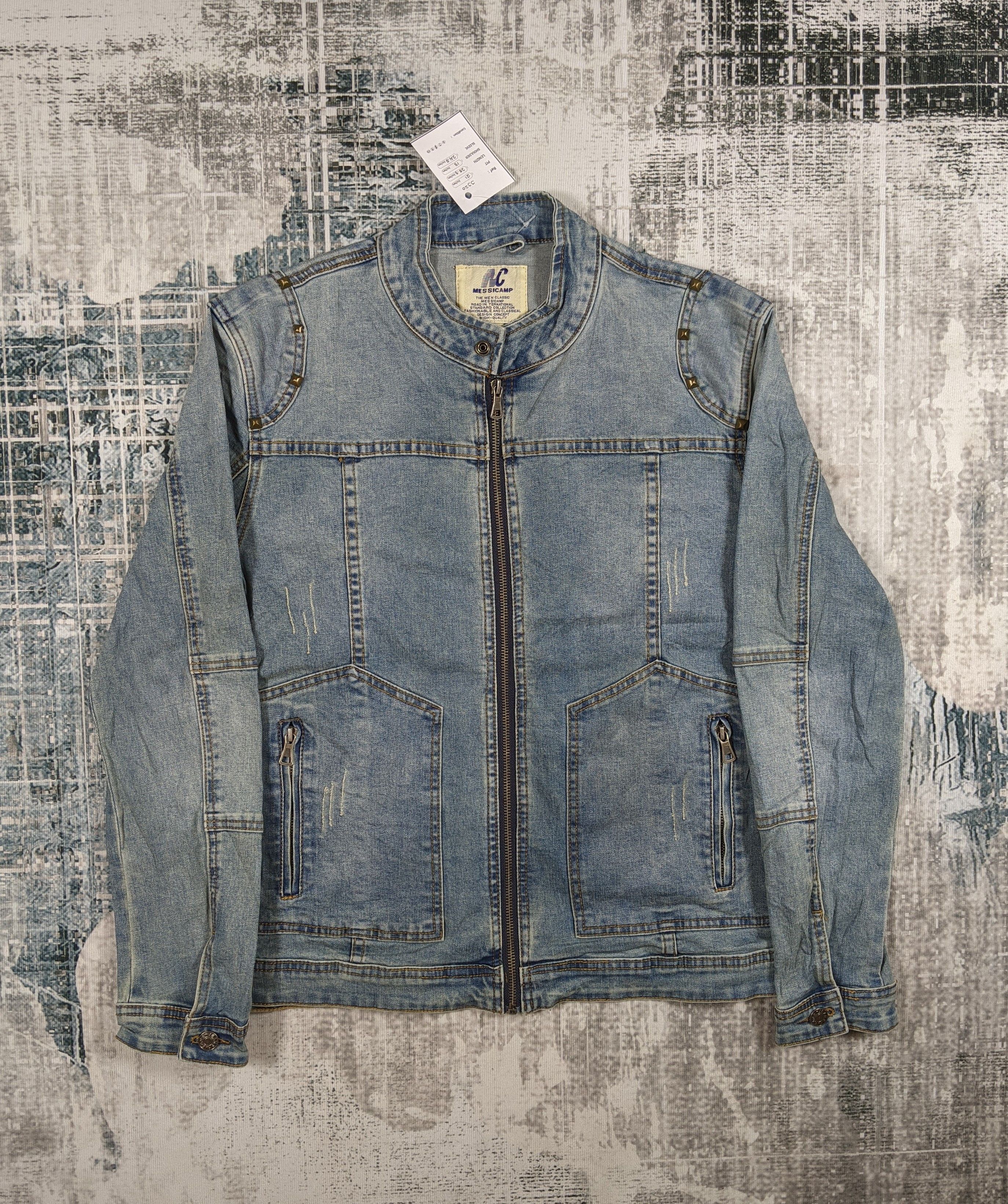 Japanese Brand × Vintage Japanase Brand Messicamp Work Wear Denim Jacket Size US XL / EU 56 / 4 - 1 Thumbnail