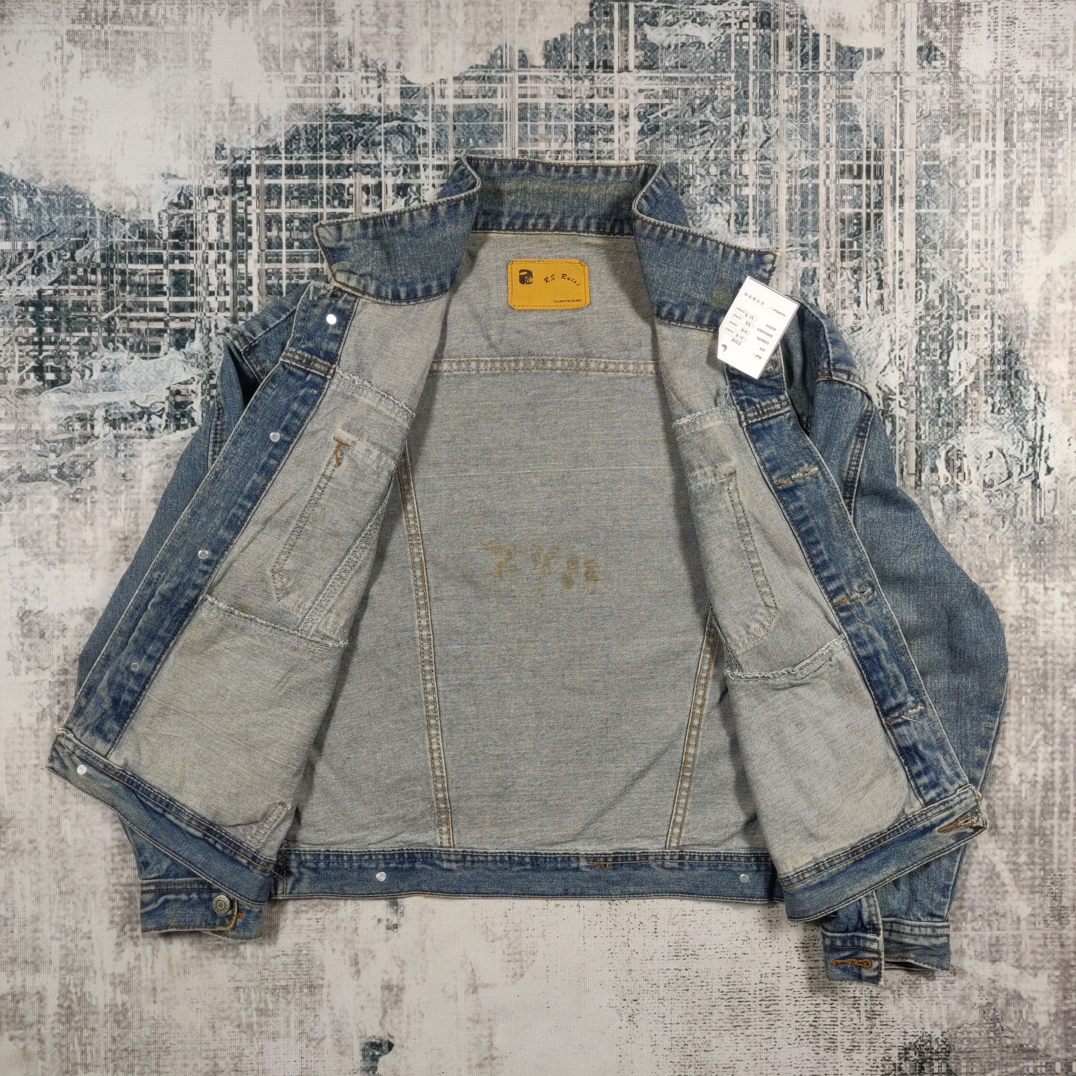 Japanese Brand × Vintage RS Ruiei Denim Trucker Jacket Medium Wash Size US XL / EU 56 / 4 - 3 Thumbnail