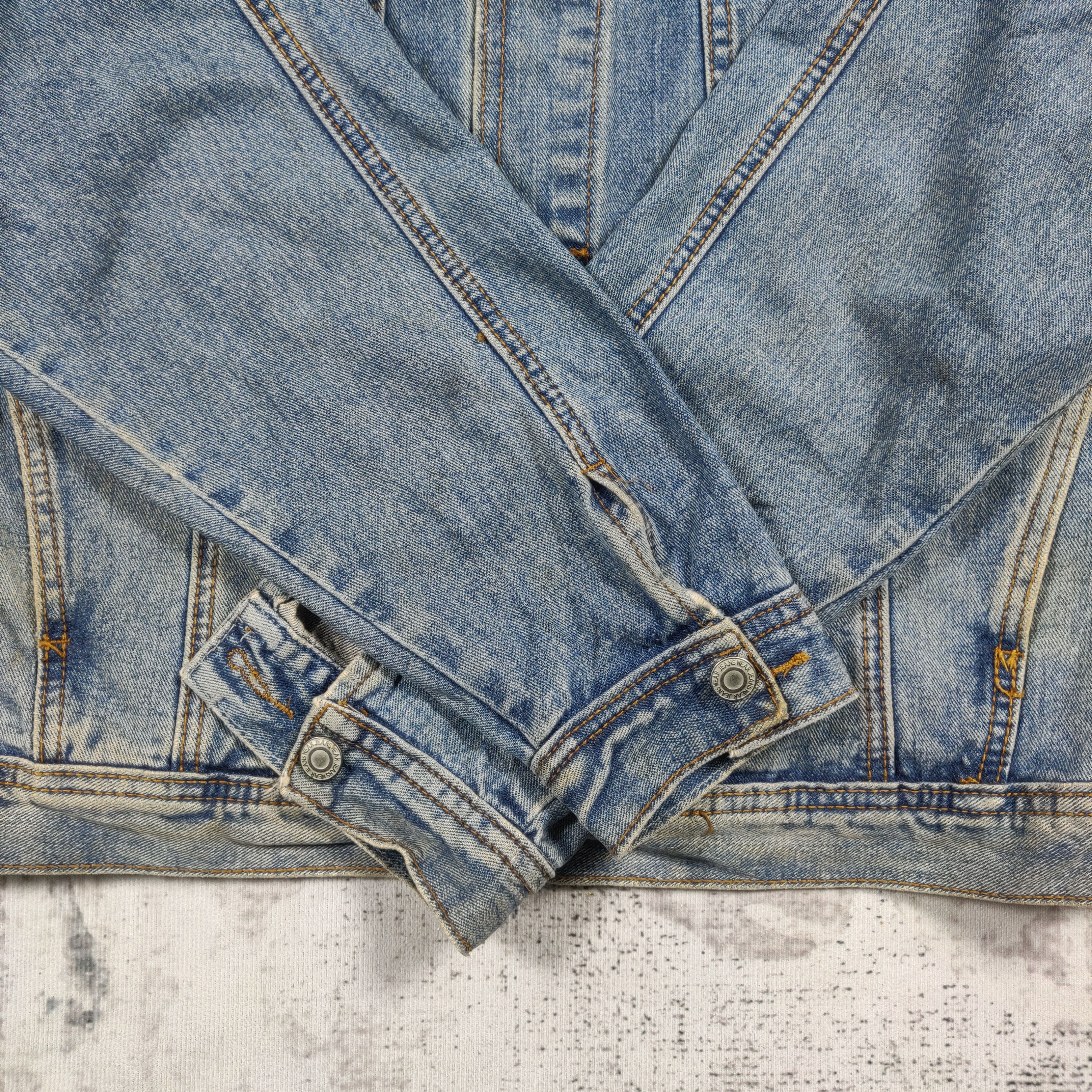 Japanese Brand × Vintage RS Ruiei Denim Trucker Jacket Medium Wash Size US XL / EU 56 / 4 - 4 Thumbnail
