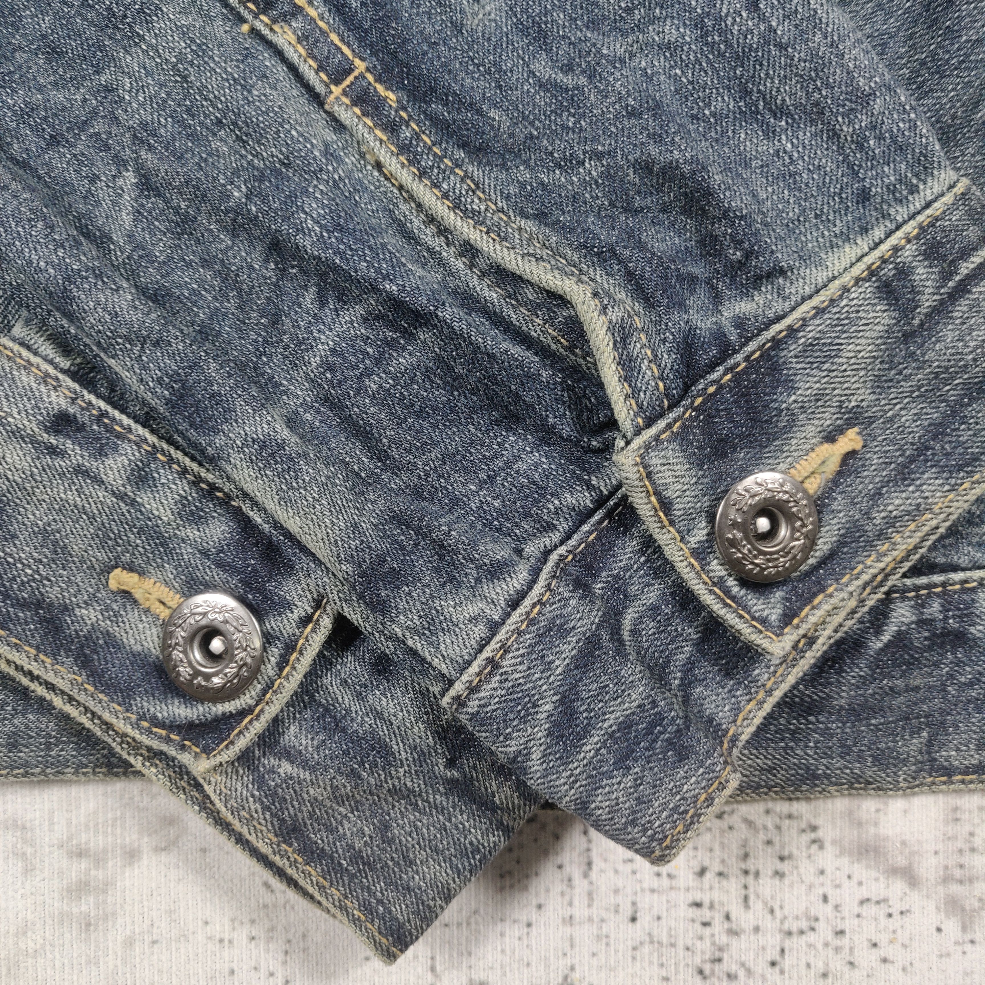 Japanese Brand × Vintage Oririn Denim Blue Hoodie Trucker Jacket Size US XL / EU 56 / 4 - 4 Thumbnail