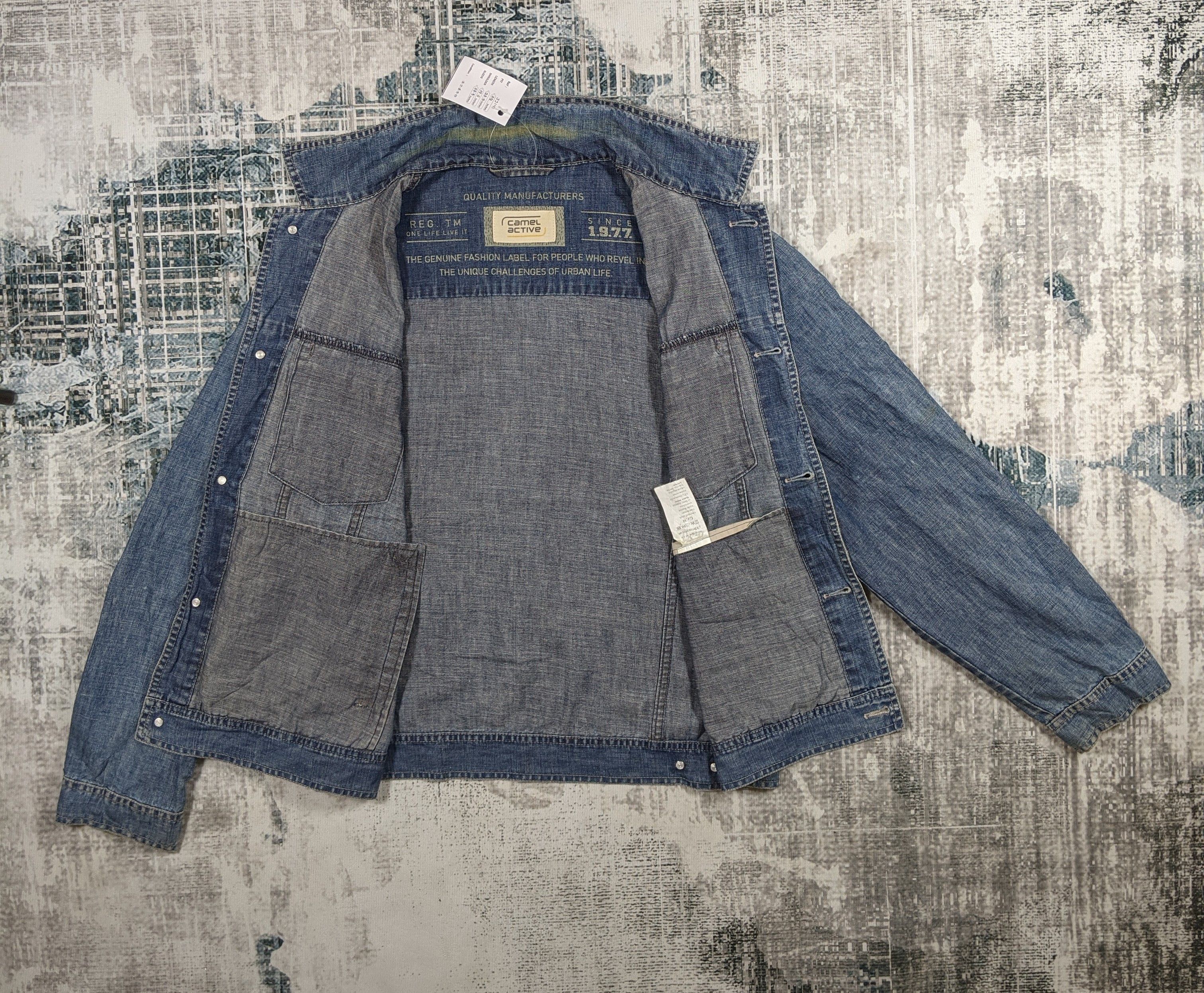 Camel Camel Active Denim Trucker Jacket Dark Wash Size US M / EU 48-50 / 2 - 3 Thumbnail