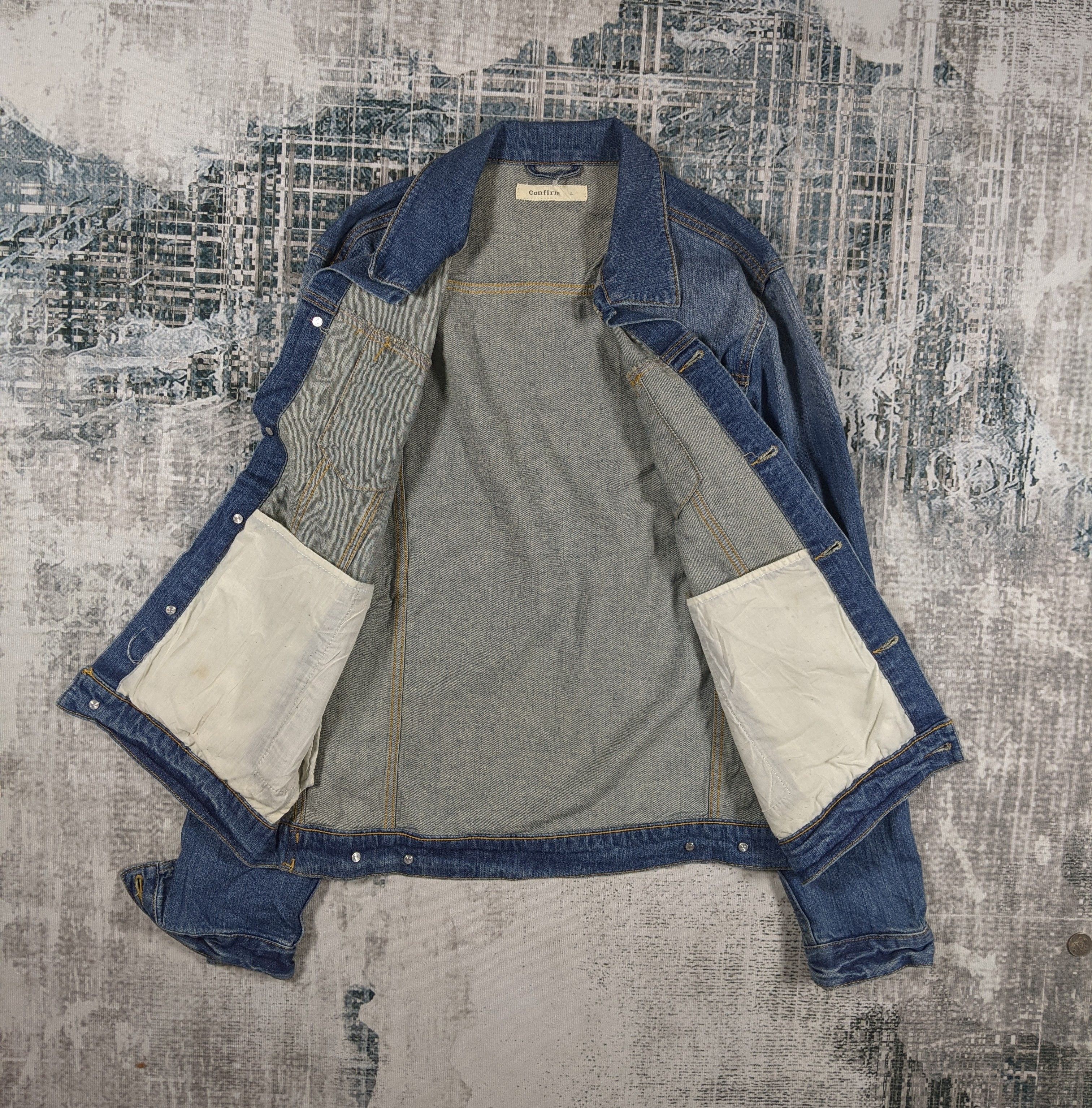 Japanese Brand × Vintage Heather Denim Trucker Jacket Dark Wash Size US L / EU 52-54 / 3 - 3 Thumbnail
