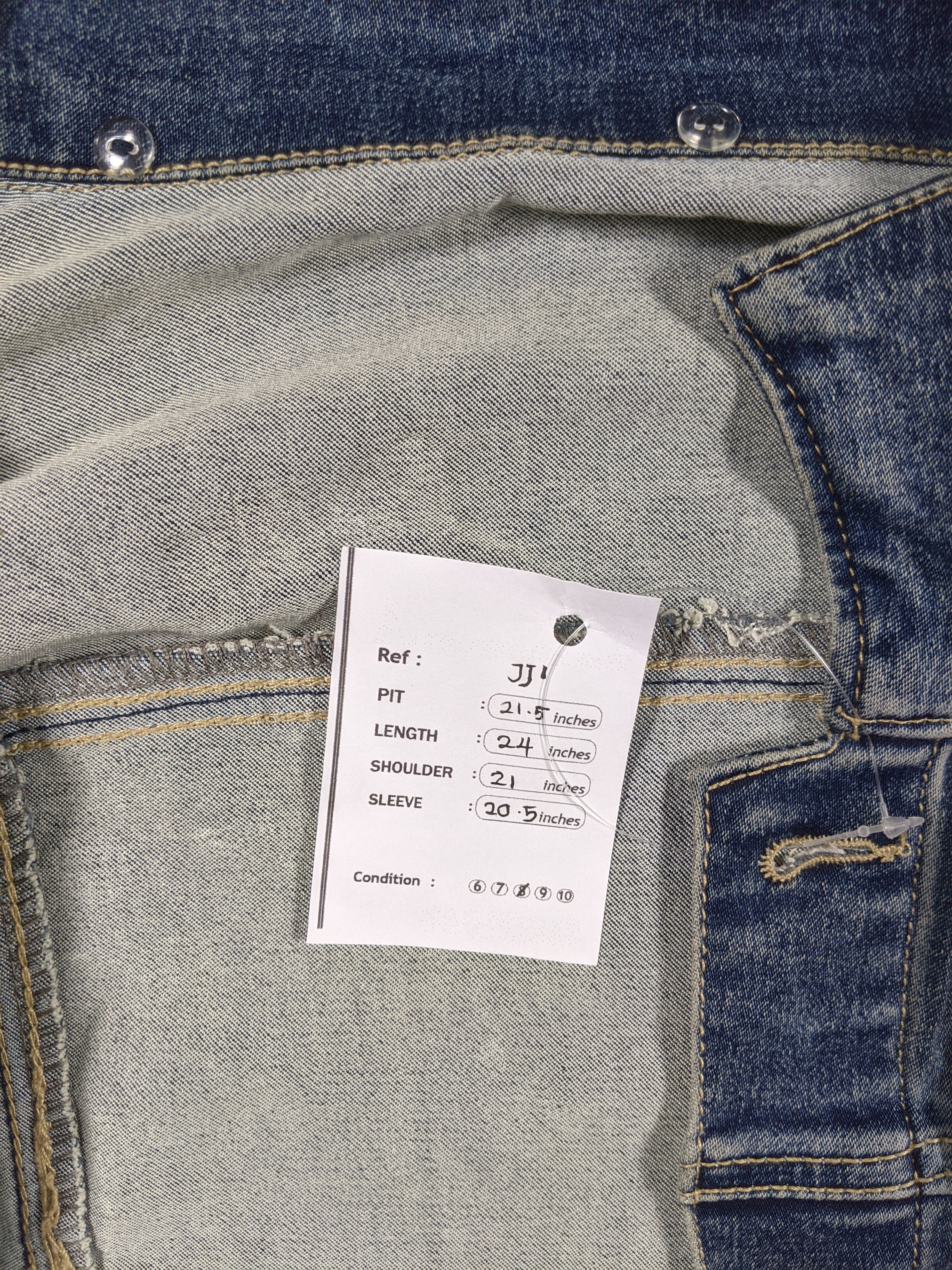 Japanese Brand × Vintage Private Pause Denim Trucker Jacket Dark Wash Size US L / EU 52-54 / 3 - 7 Thumbnail