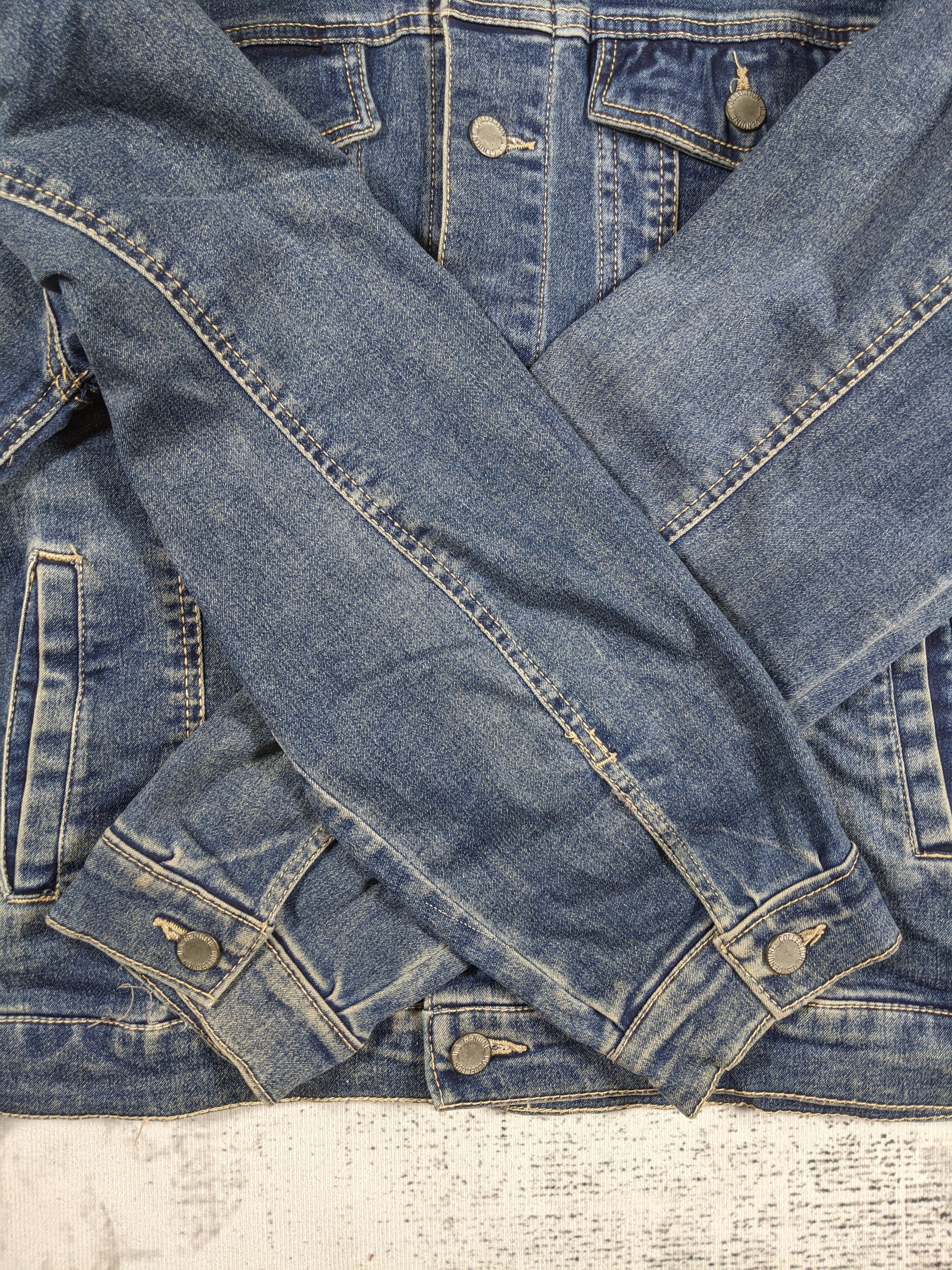 Japanese Brand × Vintage Private Pause Denim Trucker Jacket Dark Wash Size US L / EU 52-54 / 3 - 4 Thumbnail
