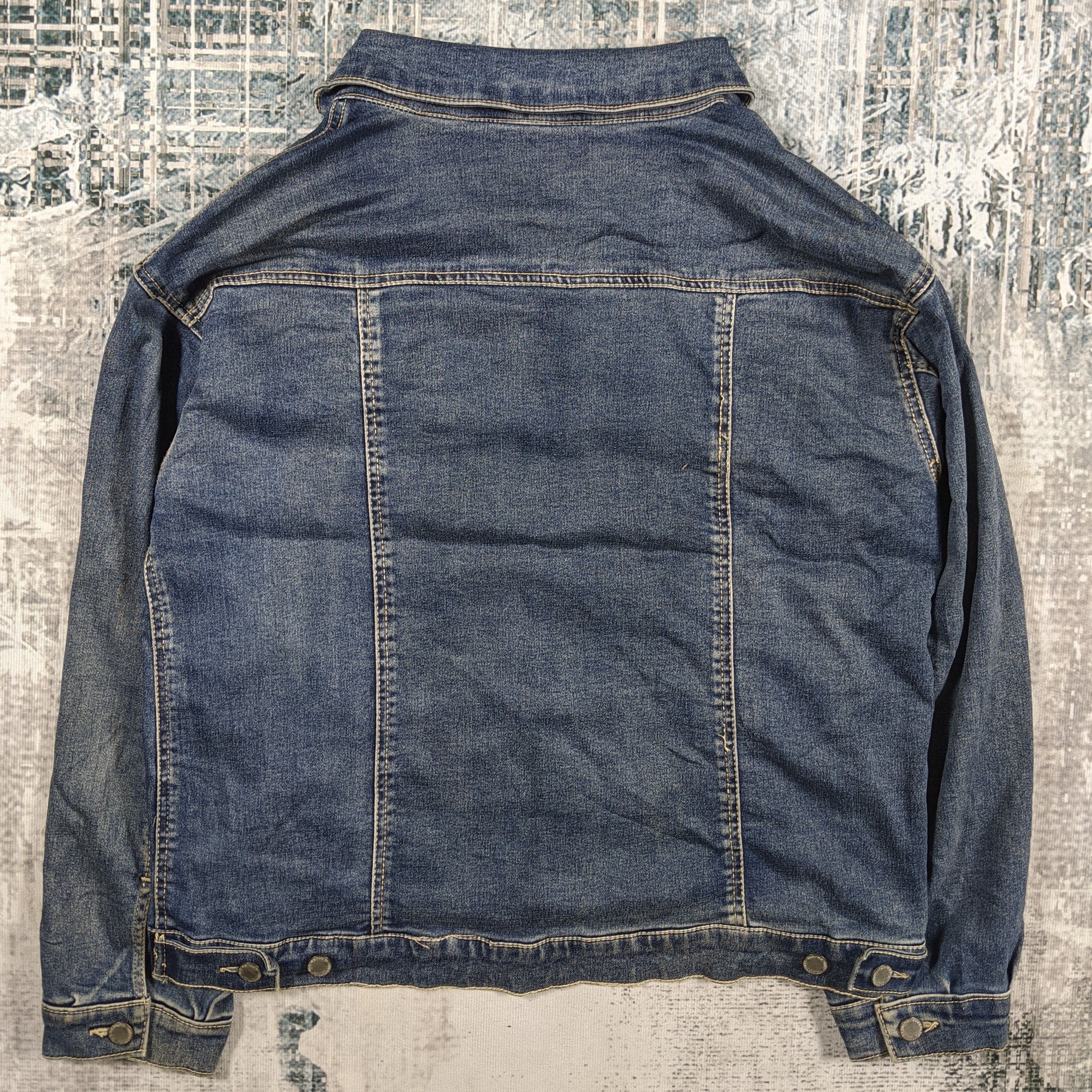 Japanese Brand × Vintage Private Pause Denim Trucker Jacket Dark Wash Size US L / EU 52-54 / 3 - 2 Thumbnail