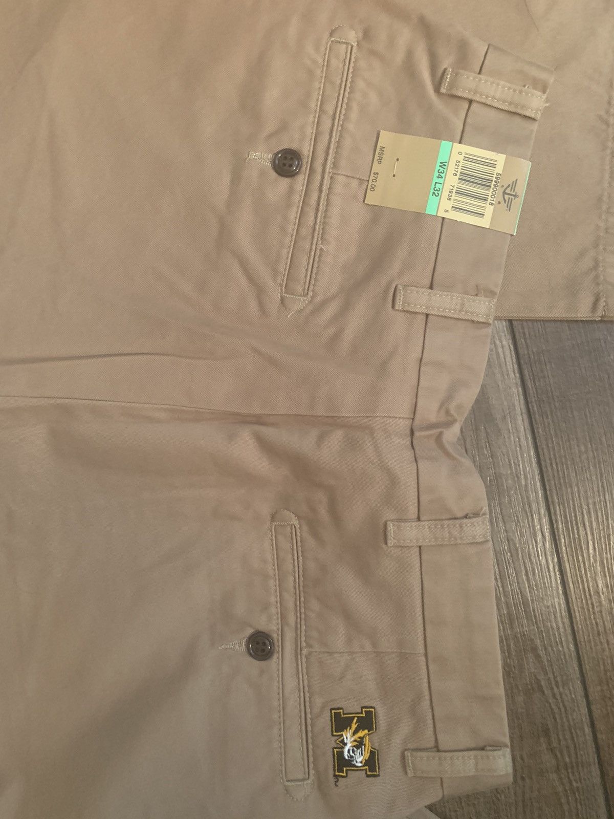 Dockers NWT Dockers Game Day Khaki Mizzou Tigers Collegiate Pants Size US 34 / EU 50 - 4 Thumbnail