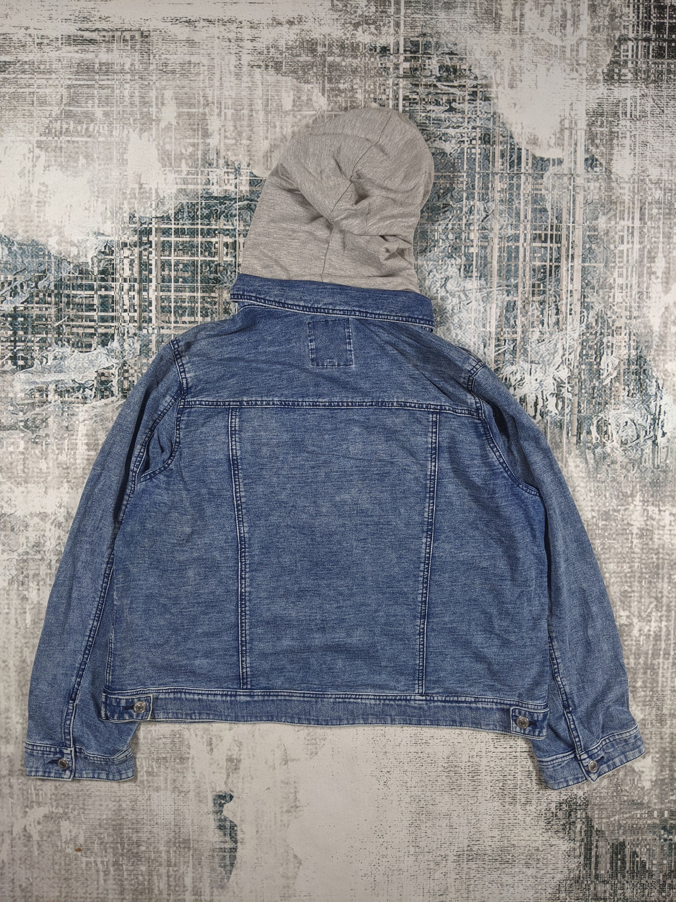 Japanese Brand × Vintage Daily Topics Denim Hoodie Trucker Jacket Size US XL / EU 56 / 4 - 2 Thumbnail