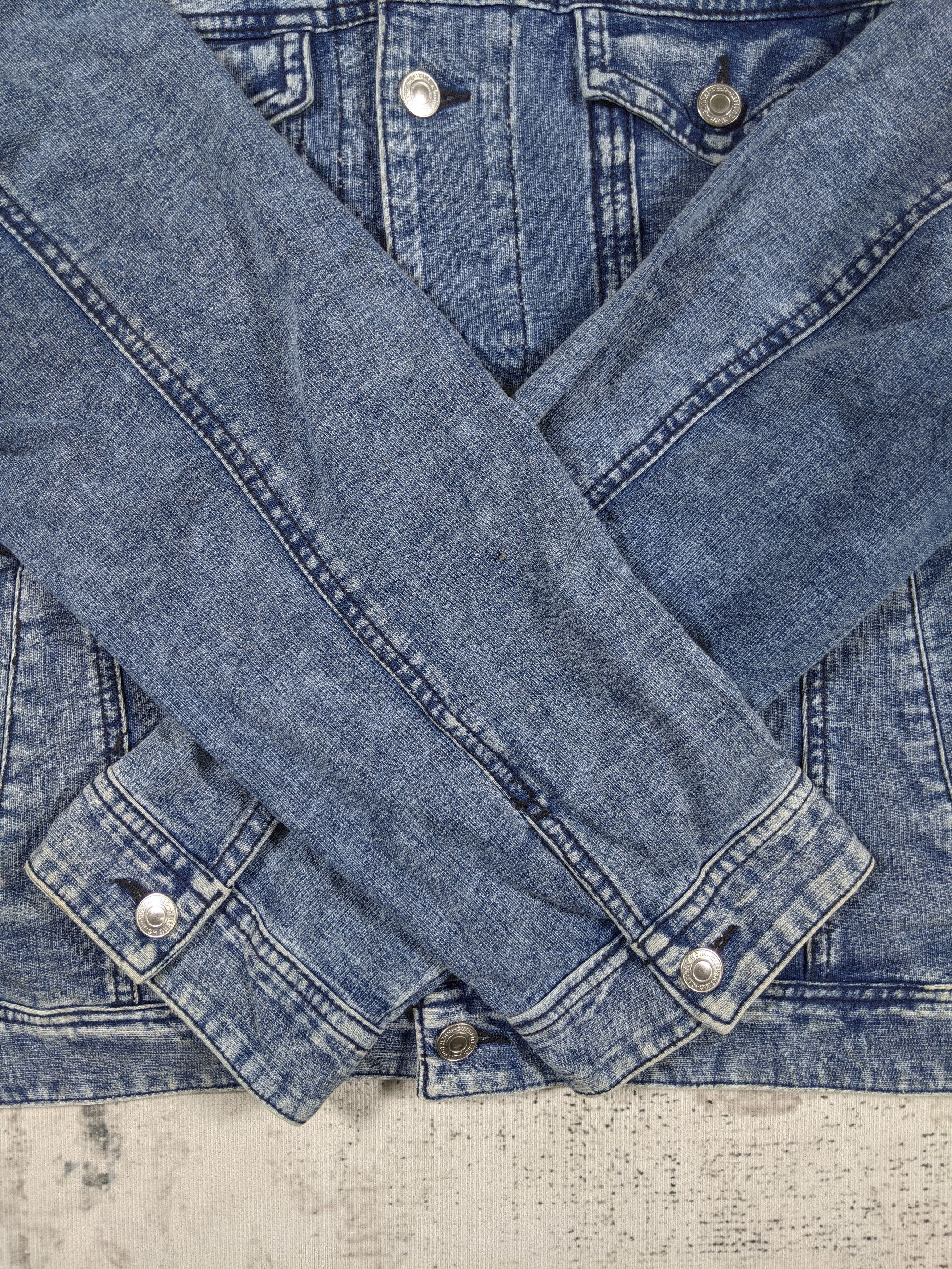Japanese Brand × Vintage Daily Topics Denim Hoodie Trucker Jacket Size US XL / EU 56 / 4 - 4 Thumbnail