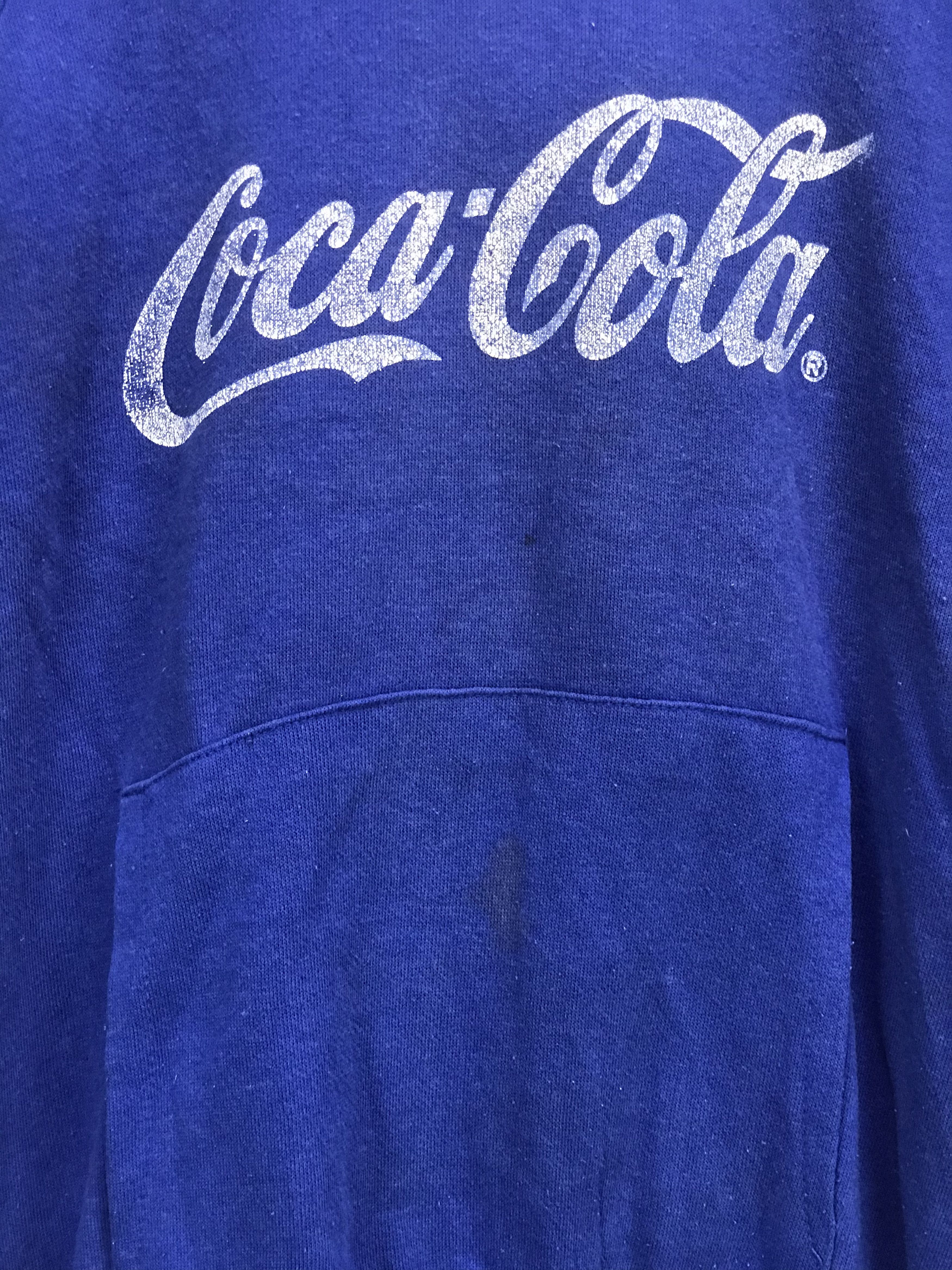 Coca Cola VINTAGE COCA COLA SPELLOUT HOODIE Size US L / EU 52-54 / 3 - 3 Thumbnail