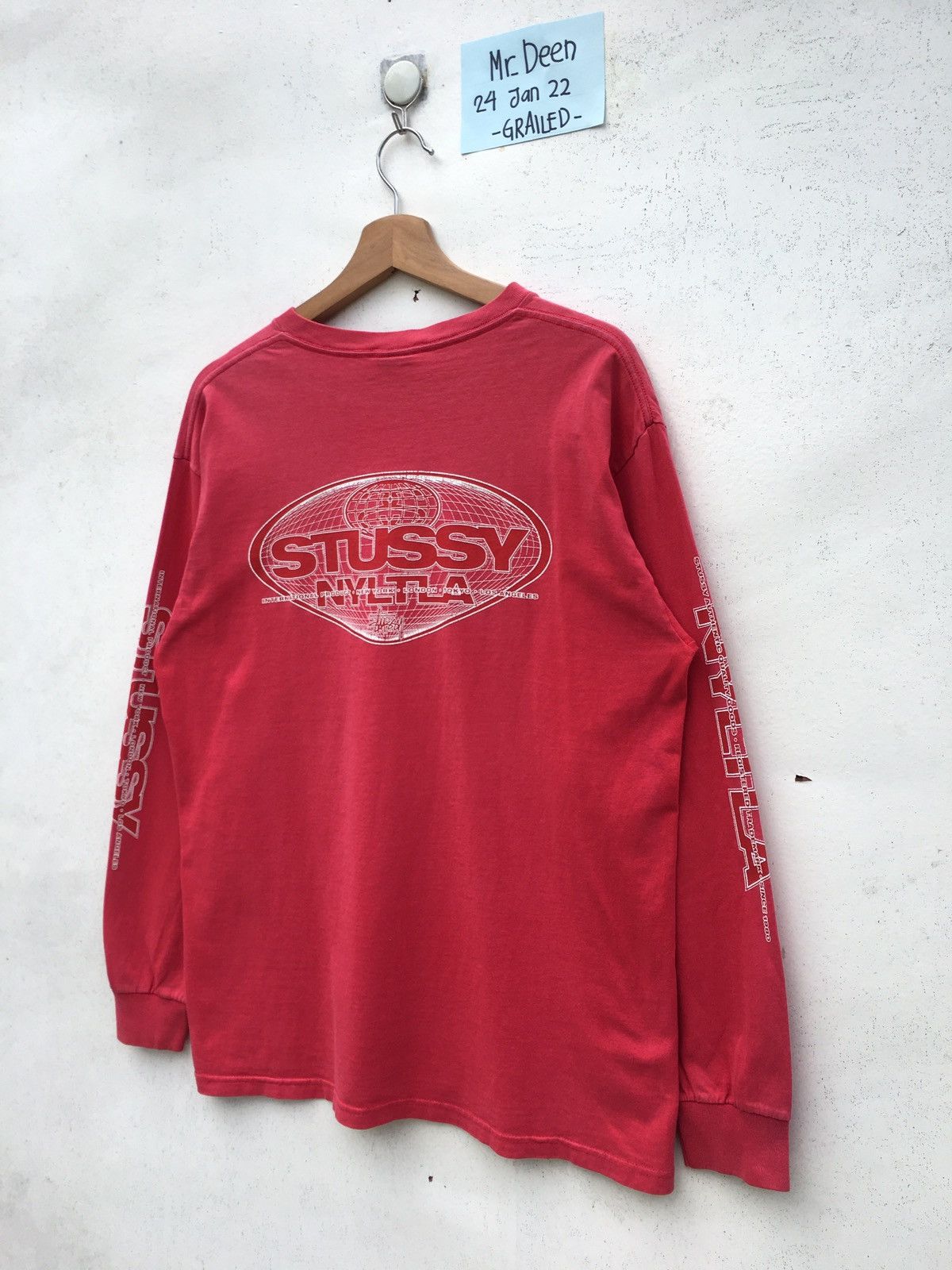 Stussy Rare Vintage Stussy Big Spellout Longsleeve Tee Size US M / EU 48-50 / 2 - 11 Thumbnail