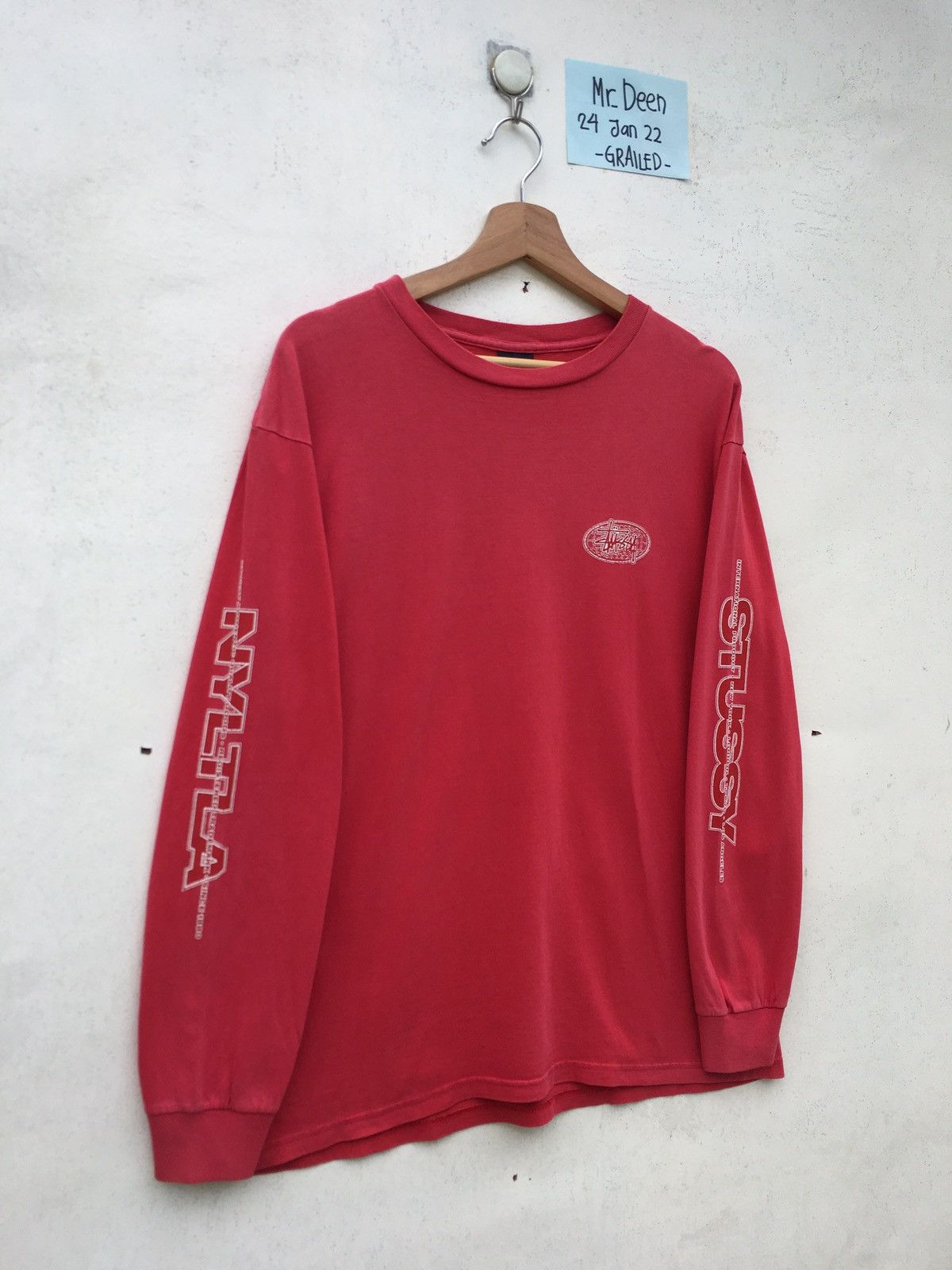 Stussy Rare Vintage Stussy Big Spellout Longsleeve Tee Size US M / EU 48-50 / 2 - 2 Thumbnail
