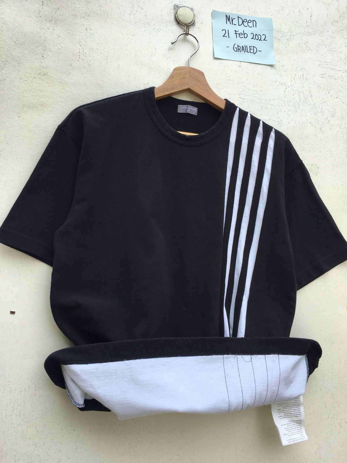 Comme des Garcons Rare Vtg SS01 CDG Comme des garcons HOMME Stripes Tshirt Size US S / EU 44-46 / 1 - 14 Thumbnail