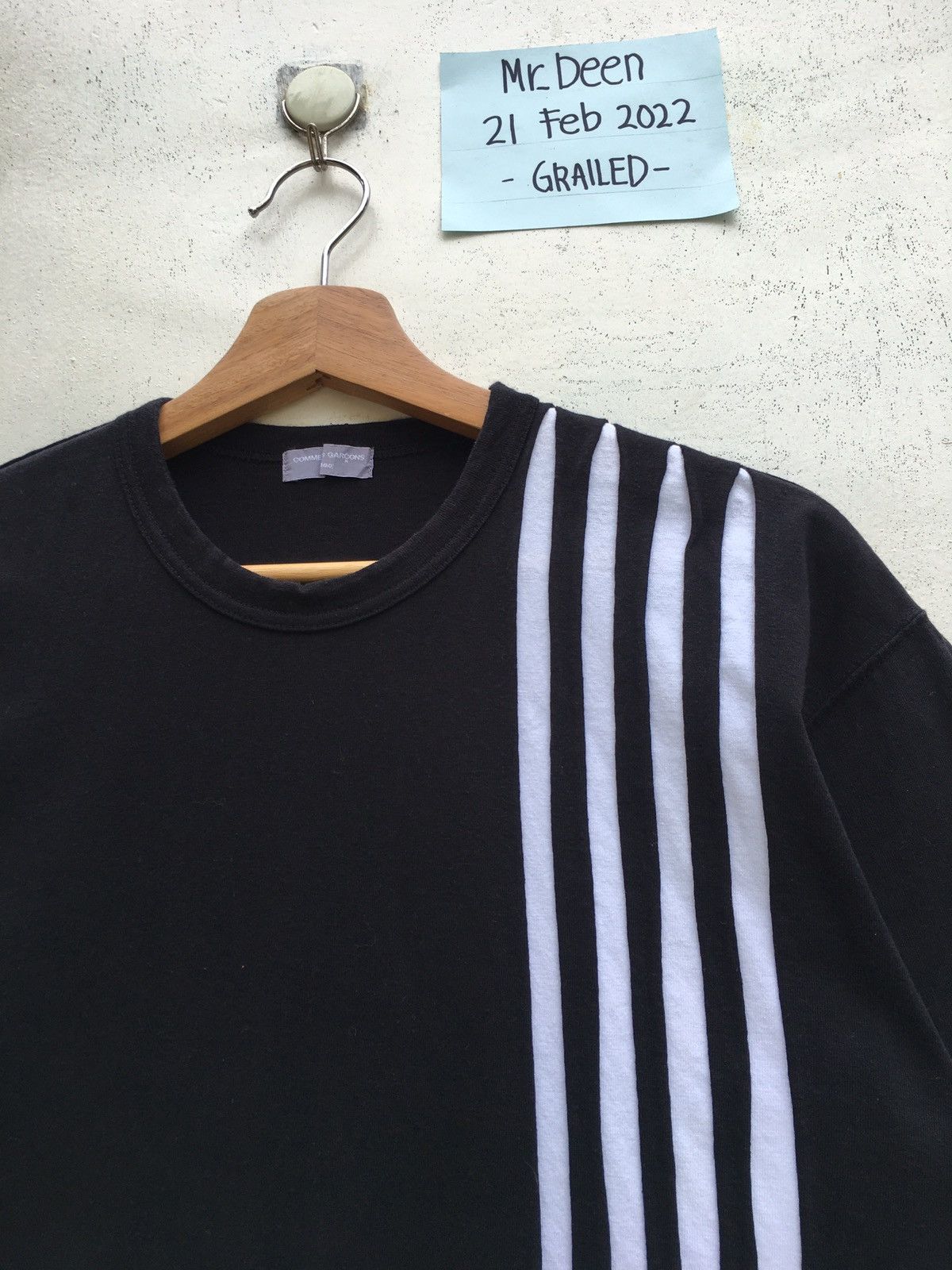 Comme des Garcons Rare Vtg SS01 CDG Comme des garcons HOMME Stripes Tshirt Size US S / EU 44-46 / 1 - 6 Thumbnail