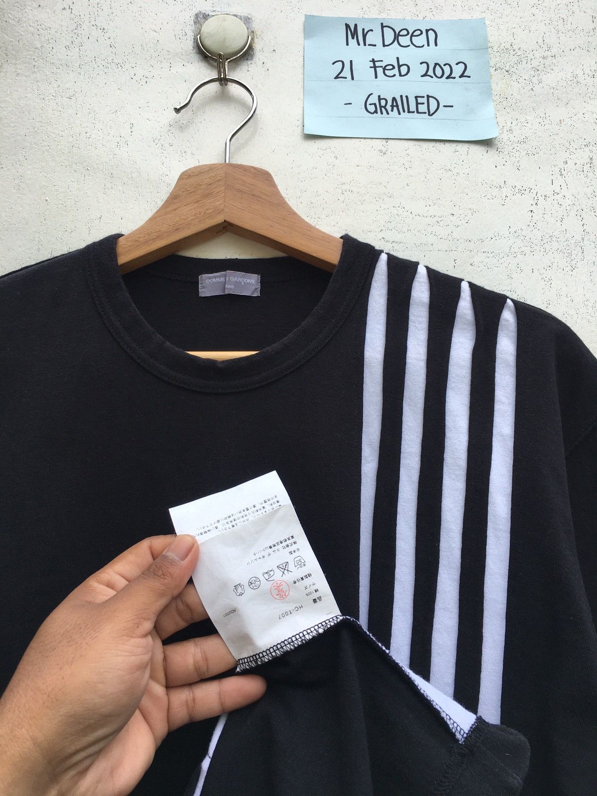 Comme des Garcons Rare Vtg SS01 CDG Comme des garcons HOMME Stripes Tshirt Size US S / EU 44-46 / 1 - 10 Thumbnail