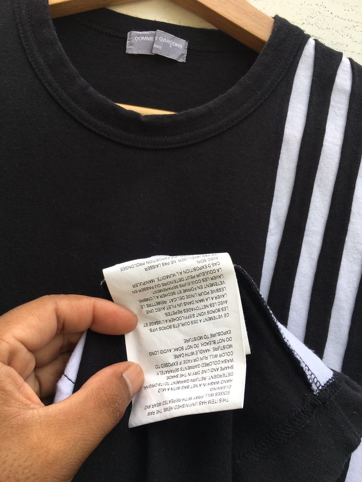Comme des Garcons Rare Vtg SS01 CDG Comme des garcons HOMME Stripes Tshirt Size US S / EU 44-46 / 1 - 13 Thumbnail