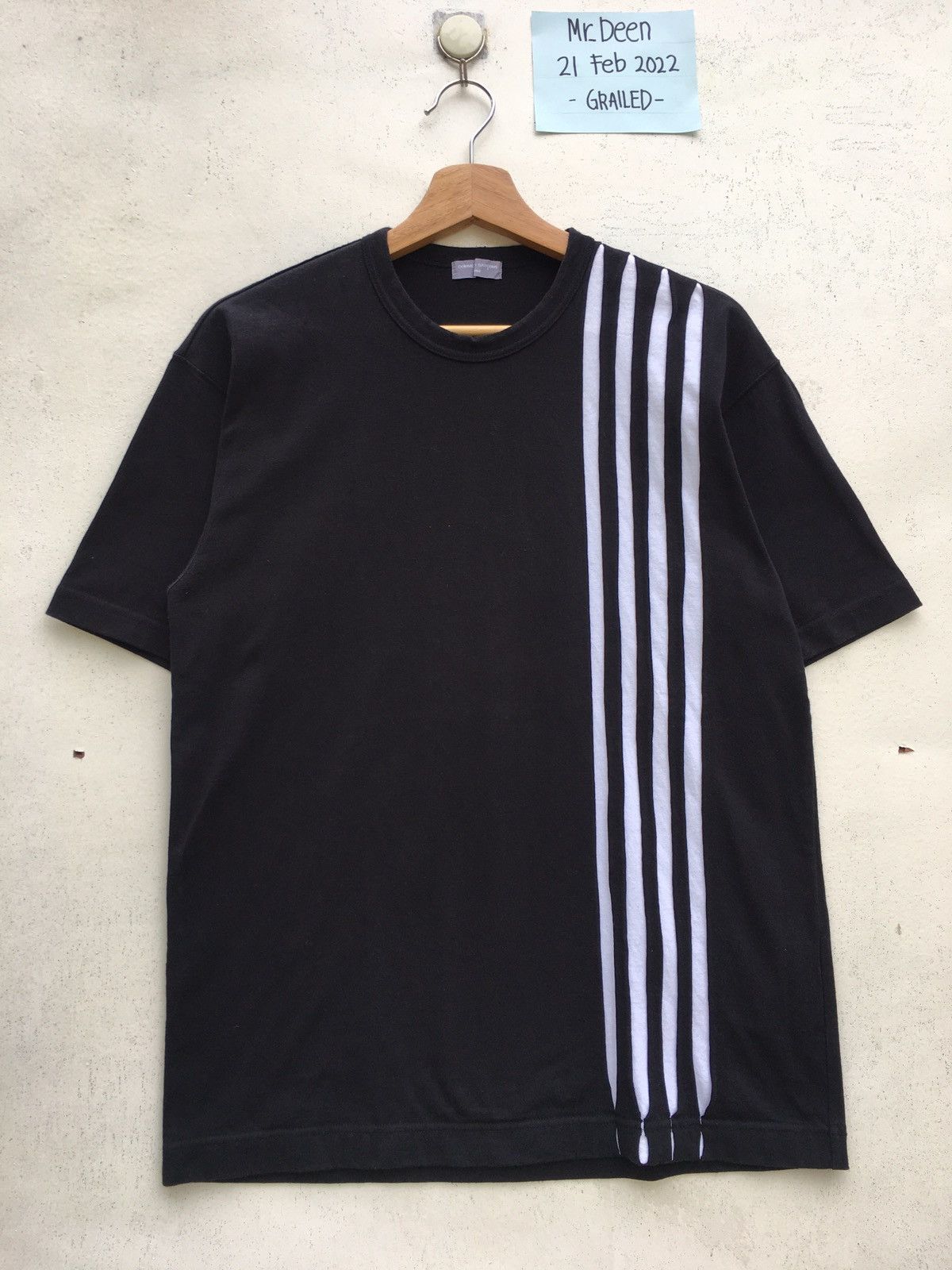 Rare Vtg SS01 CDG Comme des garcons HOMME Stripes Tshirt