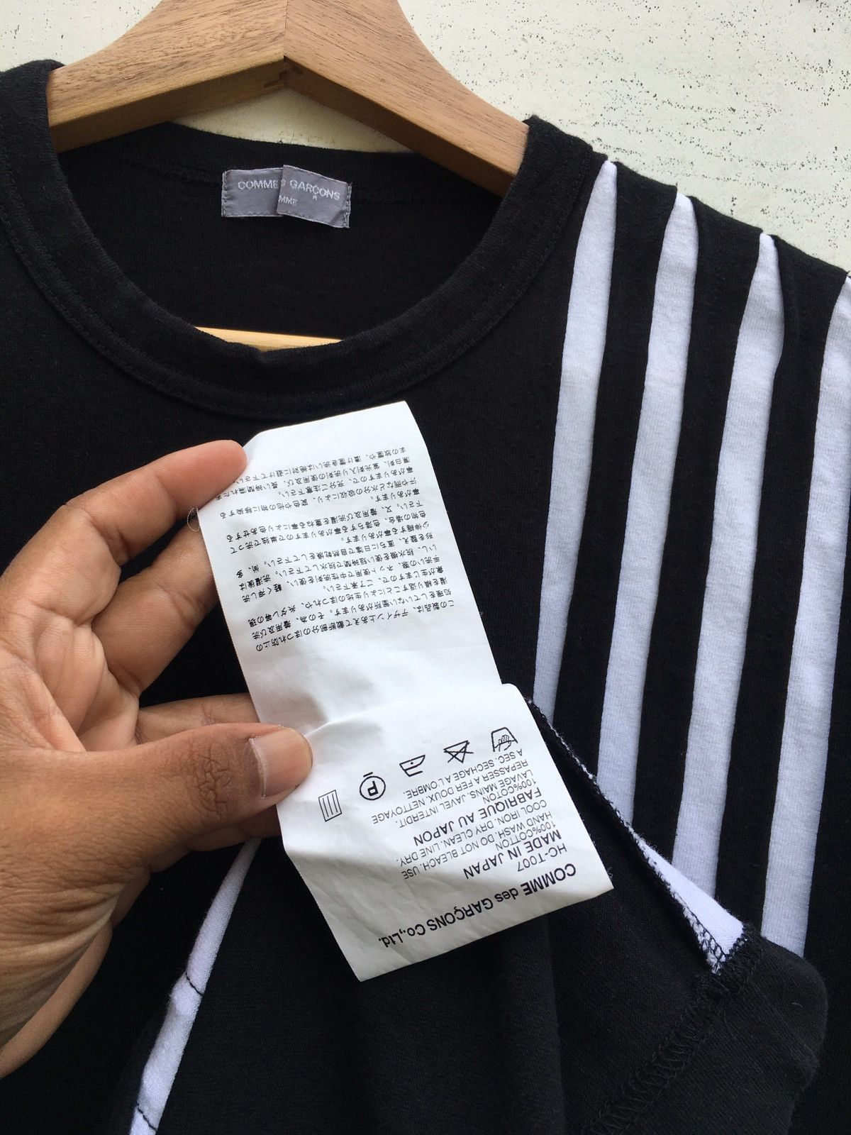 Comme des Garcons Rare Vtg SS01 CDG Comme des garcons HOMME Stripes Tshirt Size US S / EU 44-46 / 1 - 12 Thumbnail