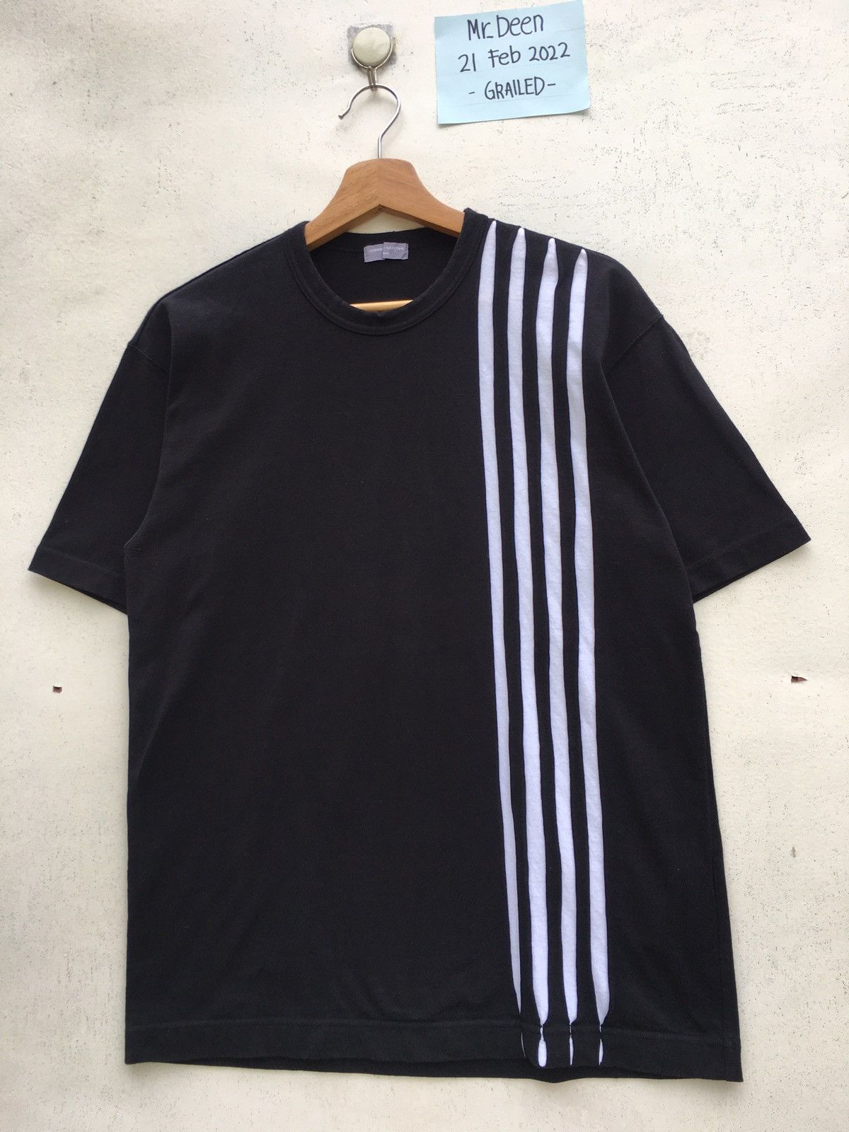 Comme des Garcons Rare Vtg SS01 CDG Comme des garcons HOMME Stripes Tshirt Size US S / EU 44-46 / 1 - 3 Thumbnail